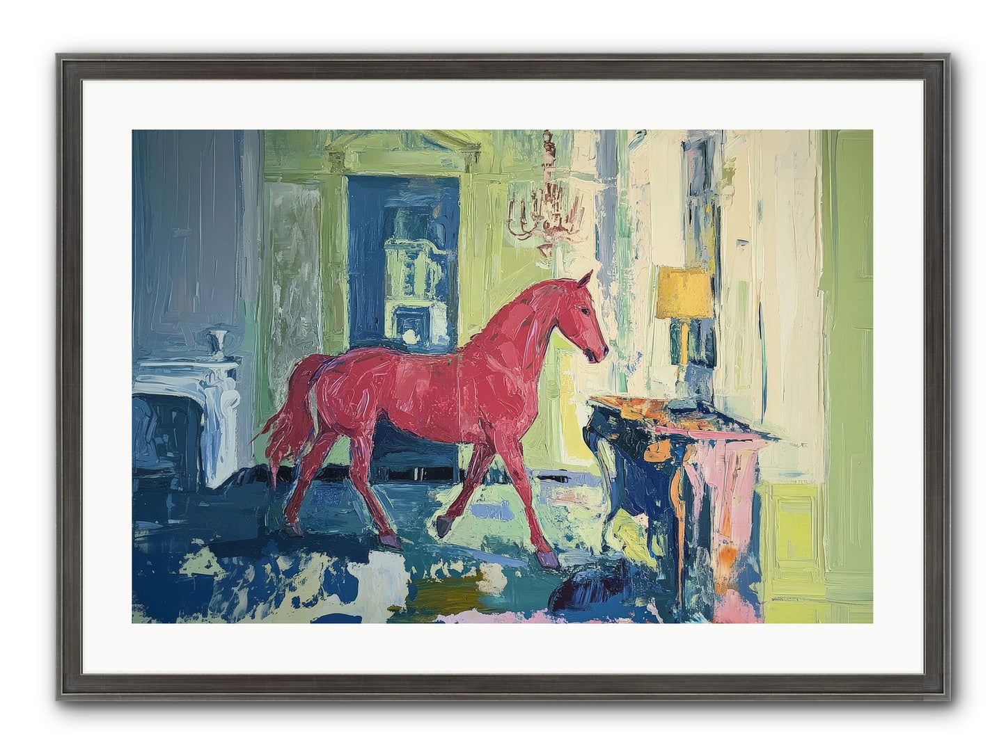 Crimson Tales Framed Print - Slimwoods Black/Silver 30x20