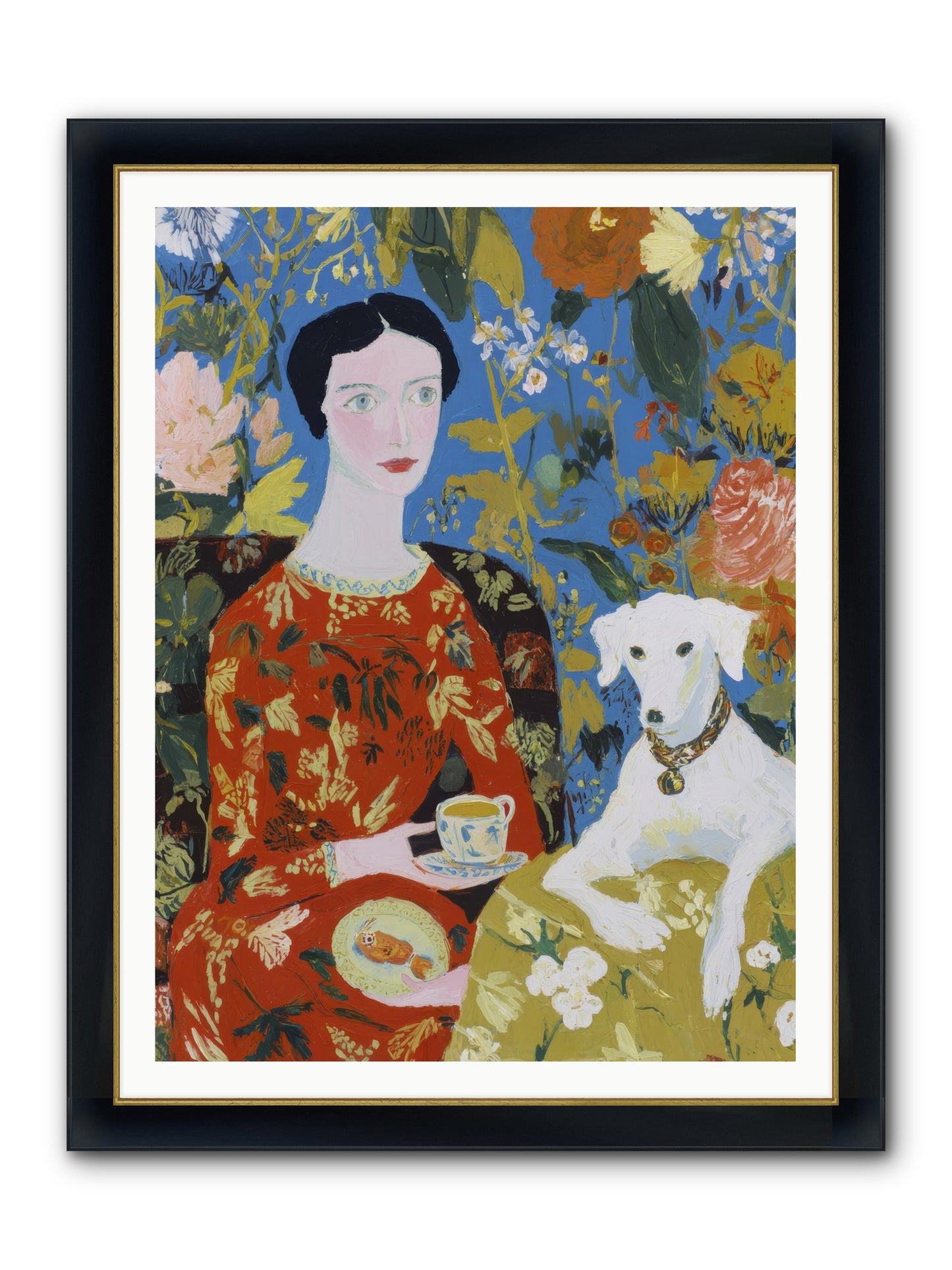 Crimson Toast Chronicles Framed Print - Wide Black w/Gold 36x48