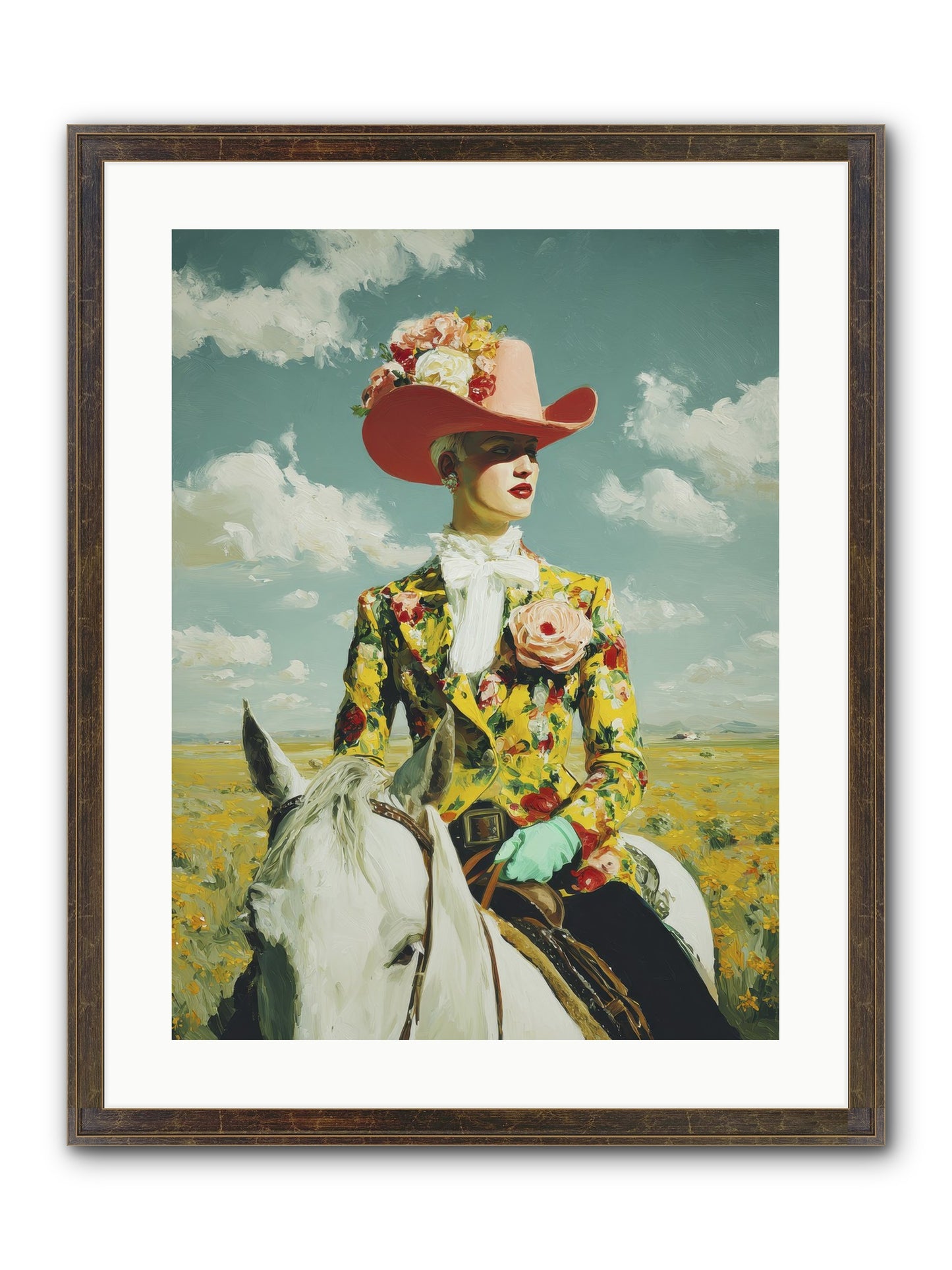 Crown & Cloak Framed Print - Slimwoods Black/Gold 18x24