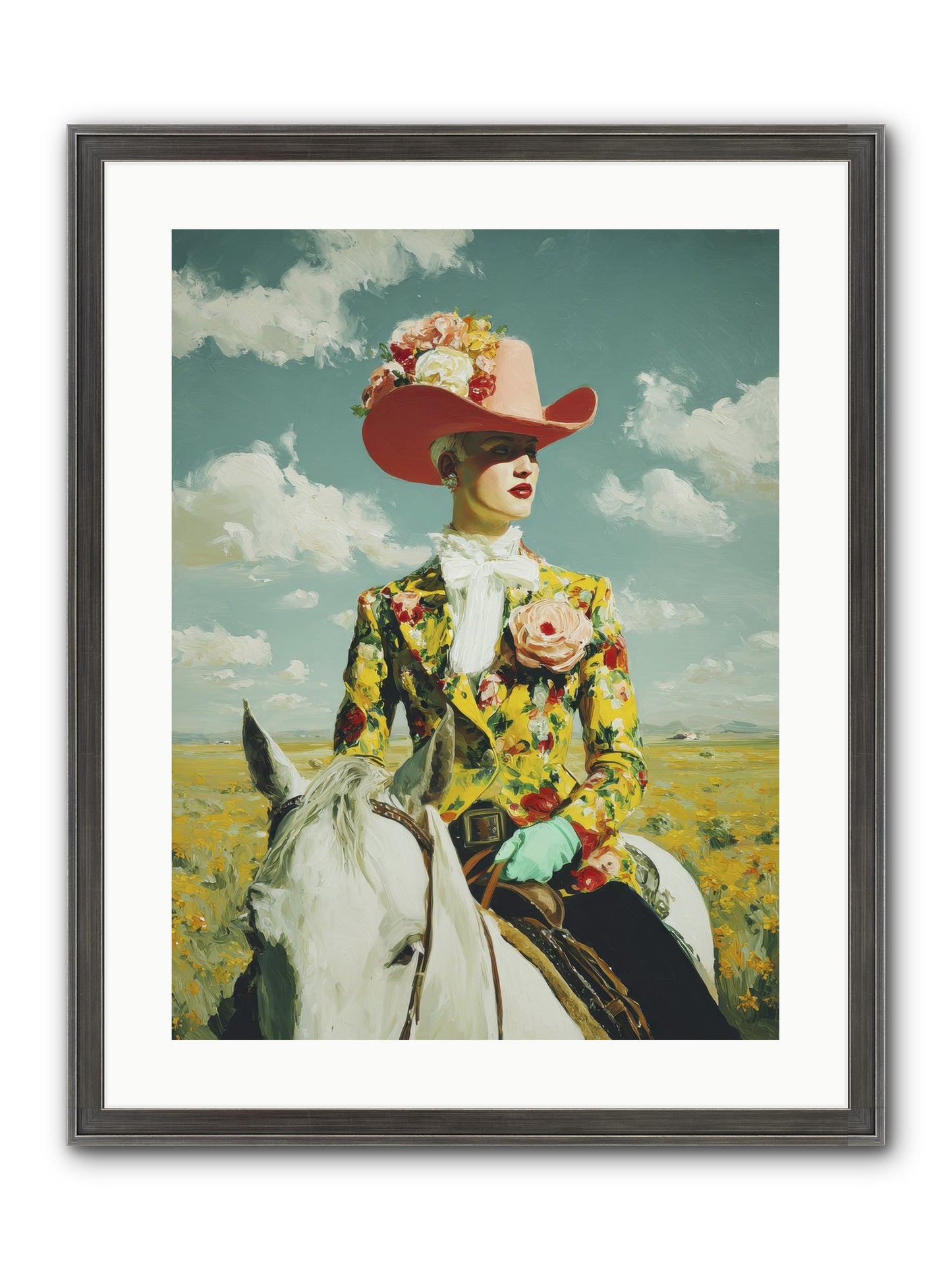 Crown & Cloak Framed Print - Slimwoods Black/Silver 18x24