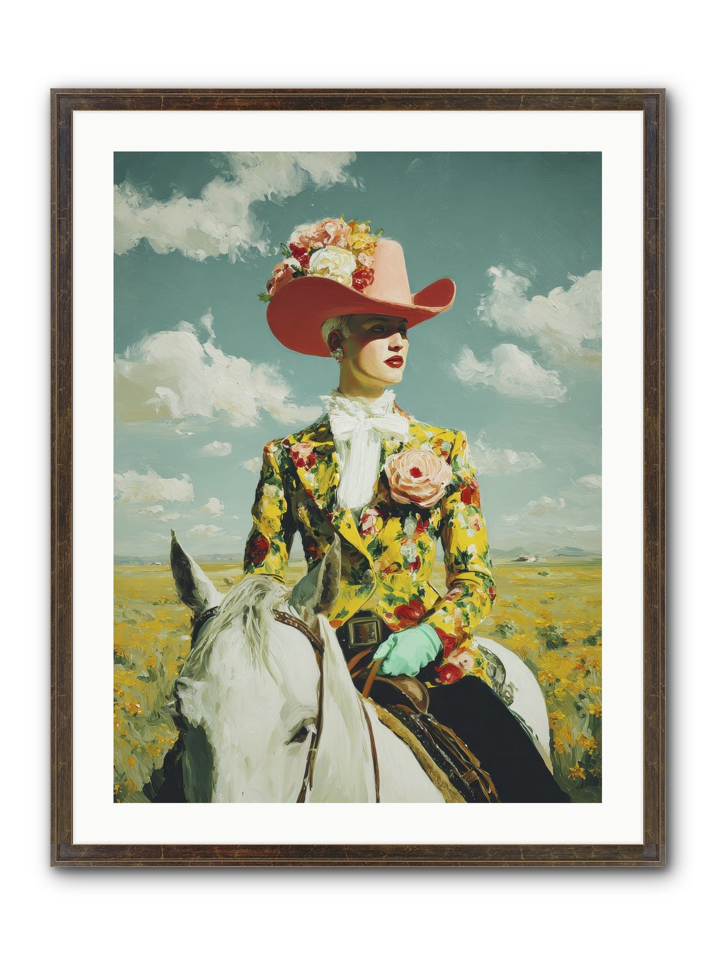 Crown & Cloak Framed Print - Slimwoods Black/Gold 24x32