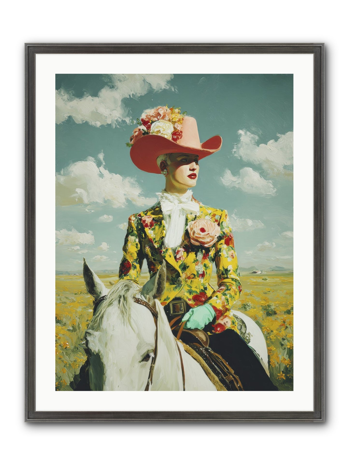 Crown & Cloak Framed Print - Slimwoods Black/Silver 24x32