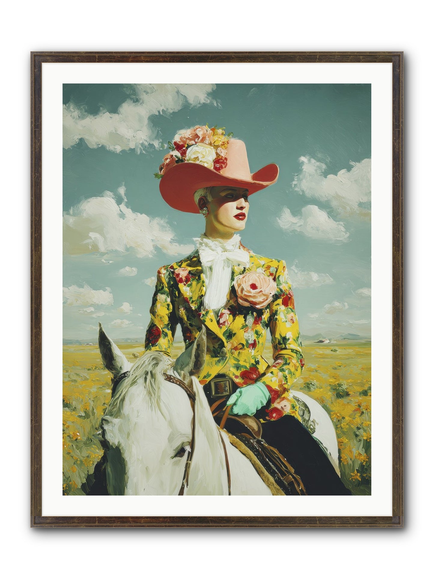 Crown & Cloak Framed Print - Slimwoods Black/Gold 30x40