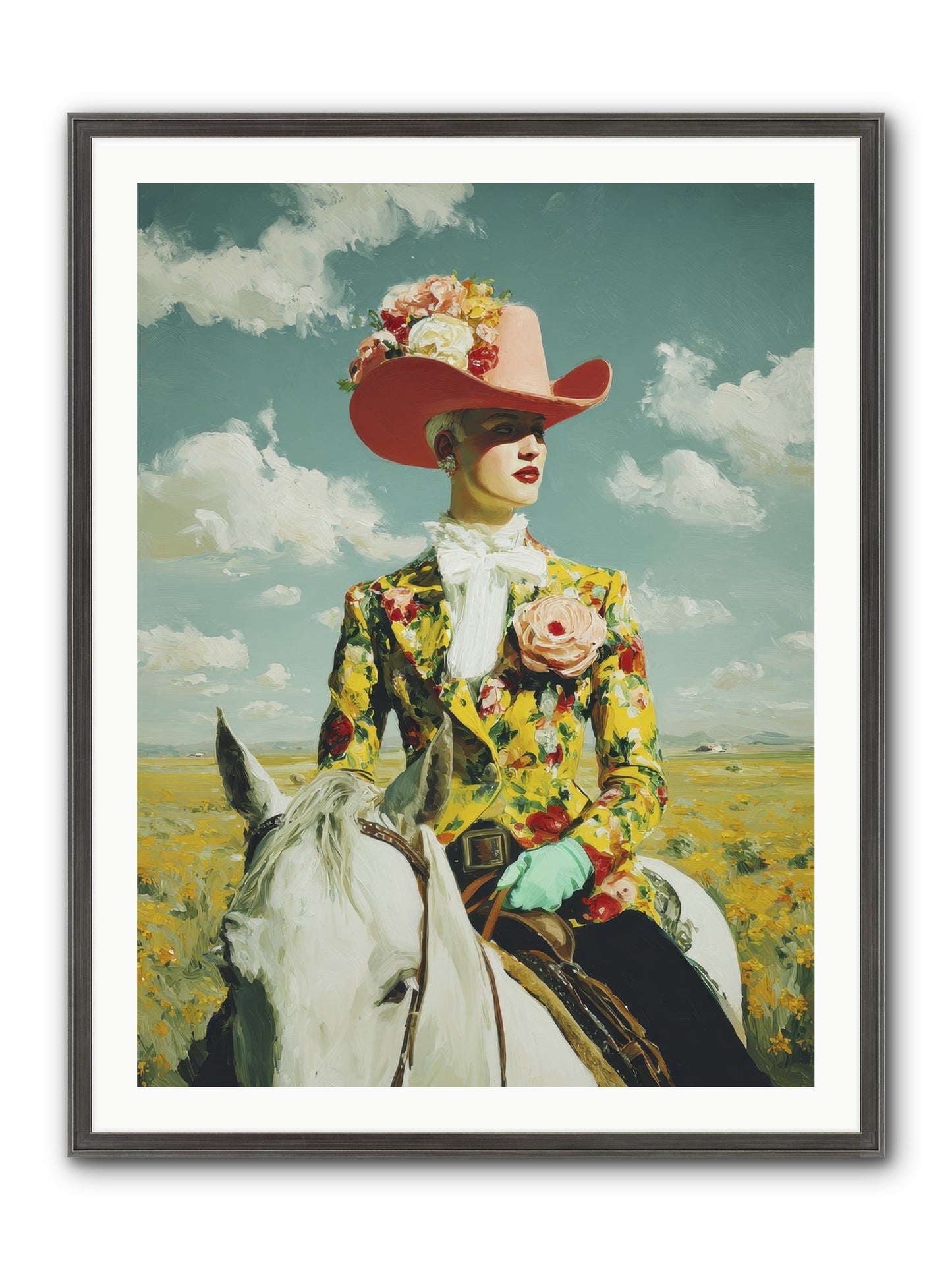 Crown & Cloak Framed Print - Slimwoods Black/Silver 30x40