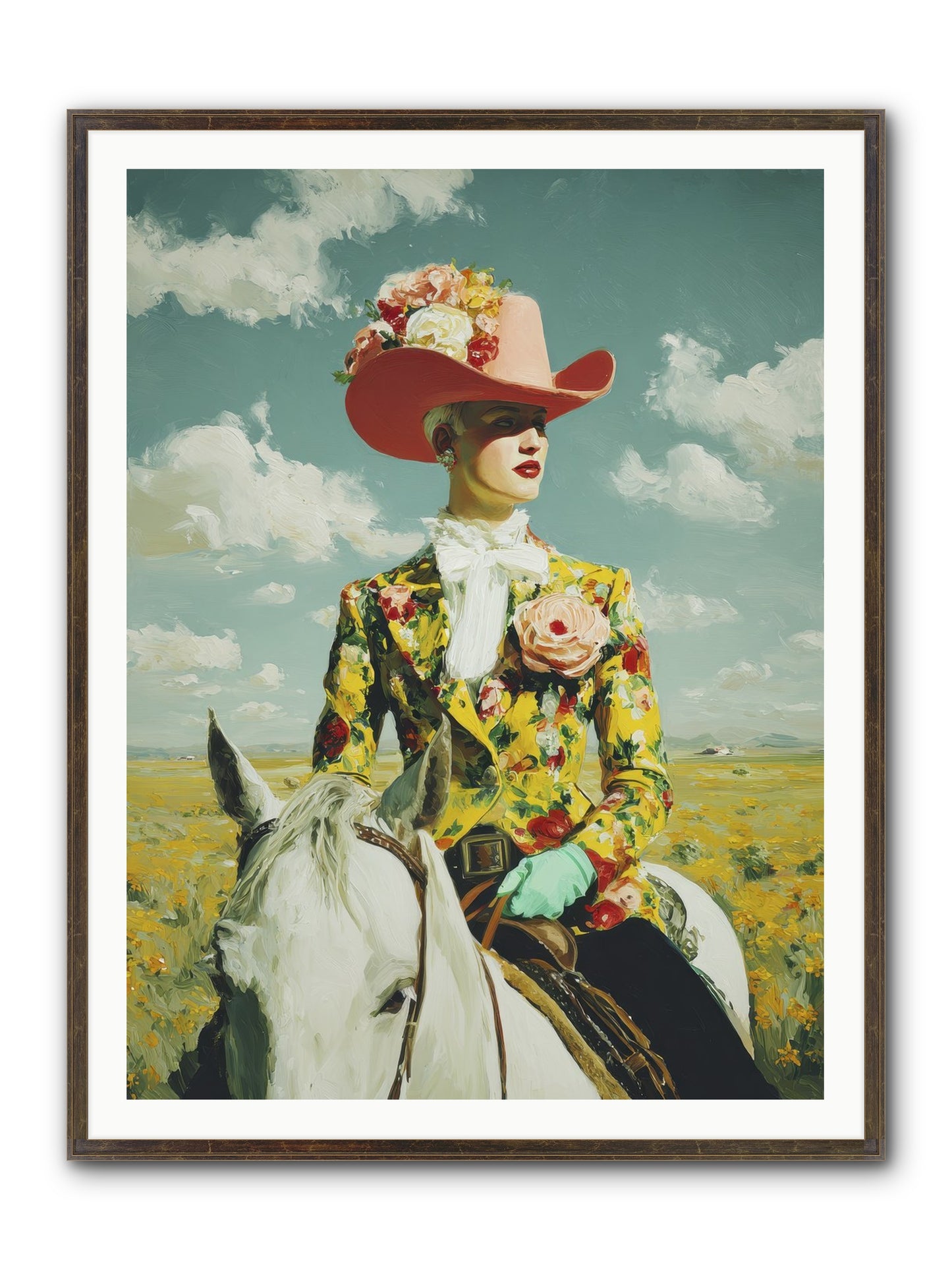 Crown & Cloak Framed Print - Slimwoods Black/Gold 36x48