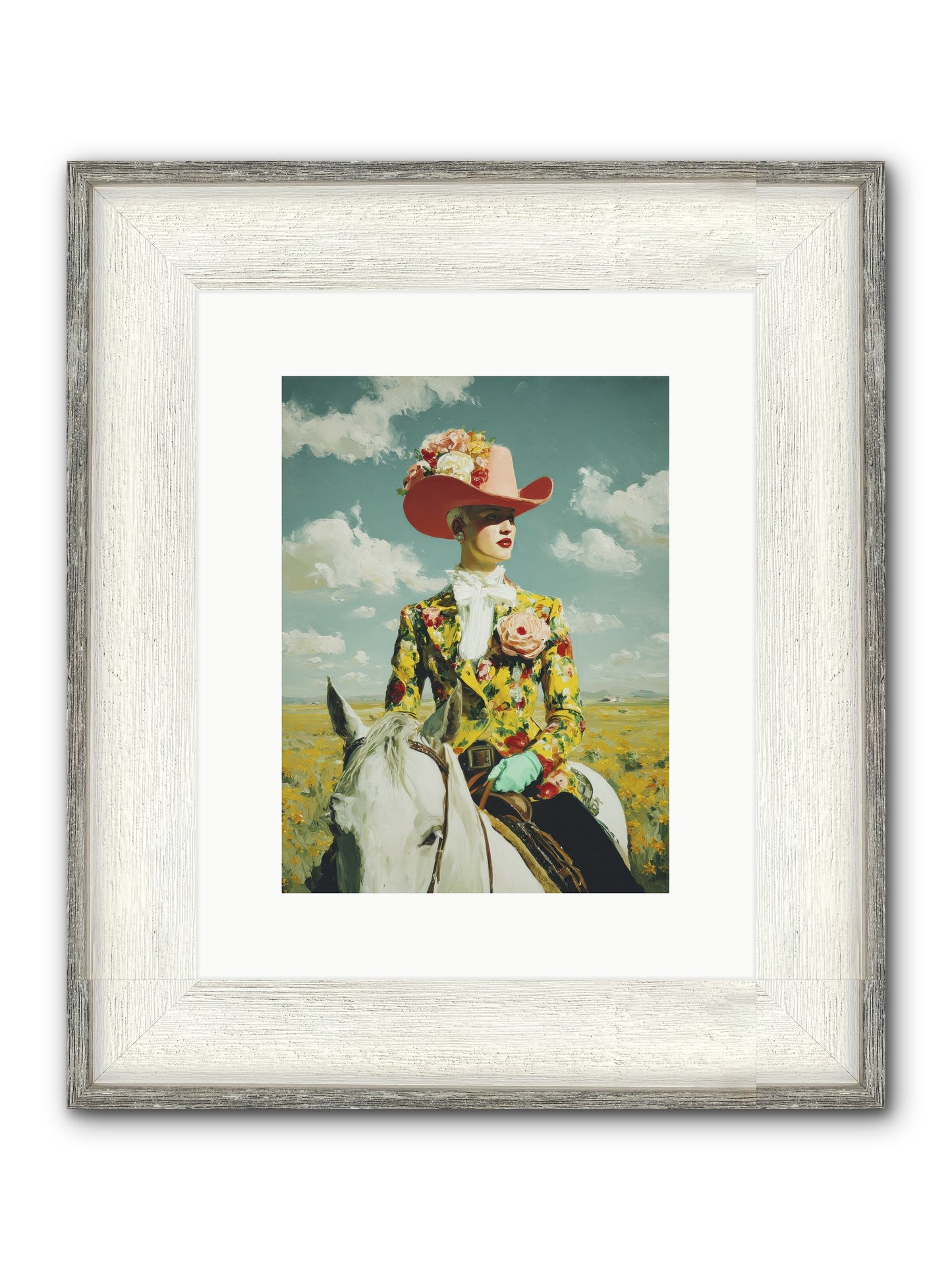 Crown & Cloak Framed Print - Driftwood White 9x12