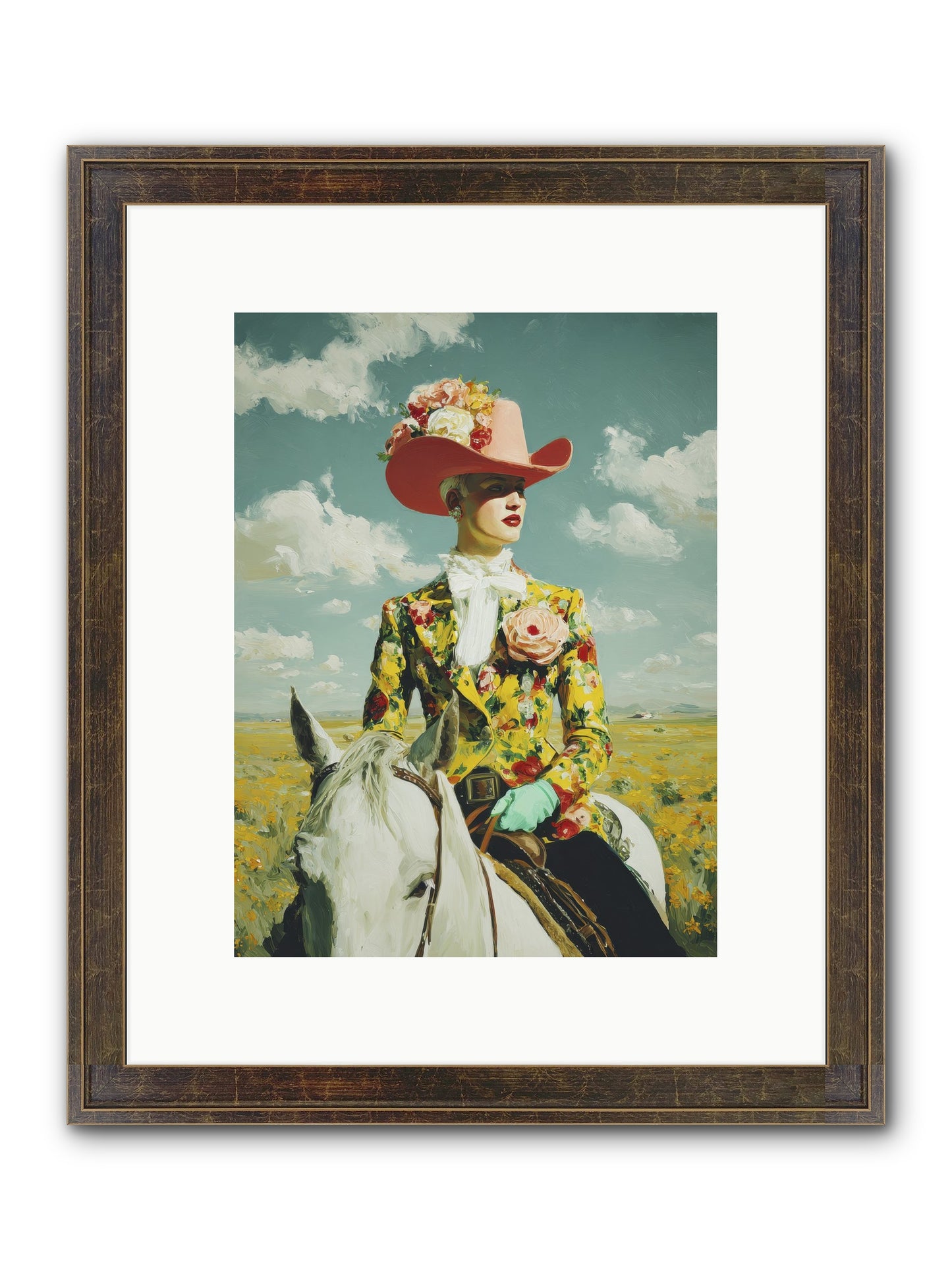 Crown & Cloak Framed Print - Slimwoods Black/Gold 9x12