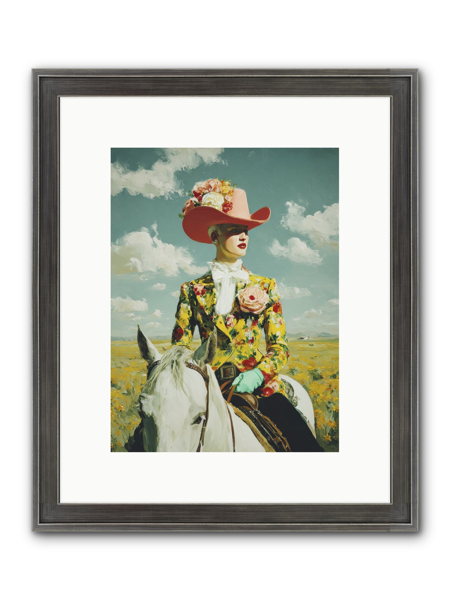 Crown & Cloak Framed Print - Slimwoods Black/Silver 9x12