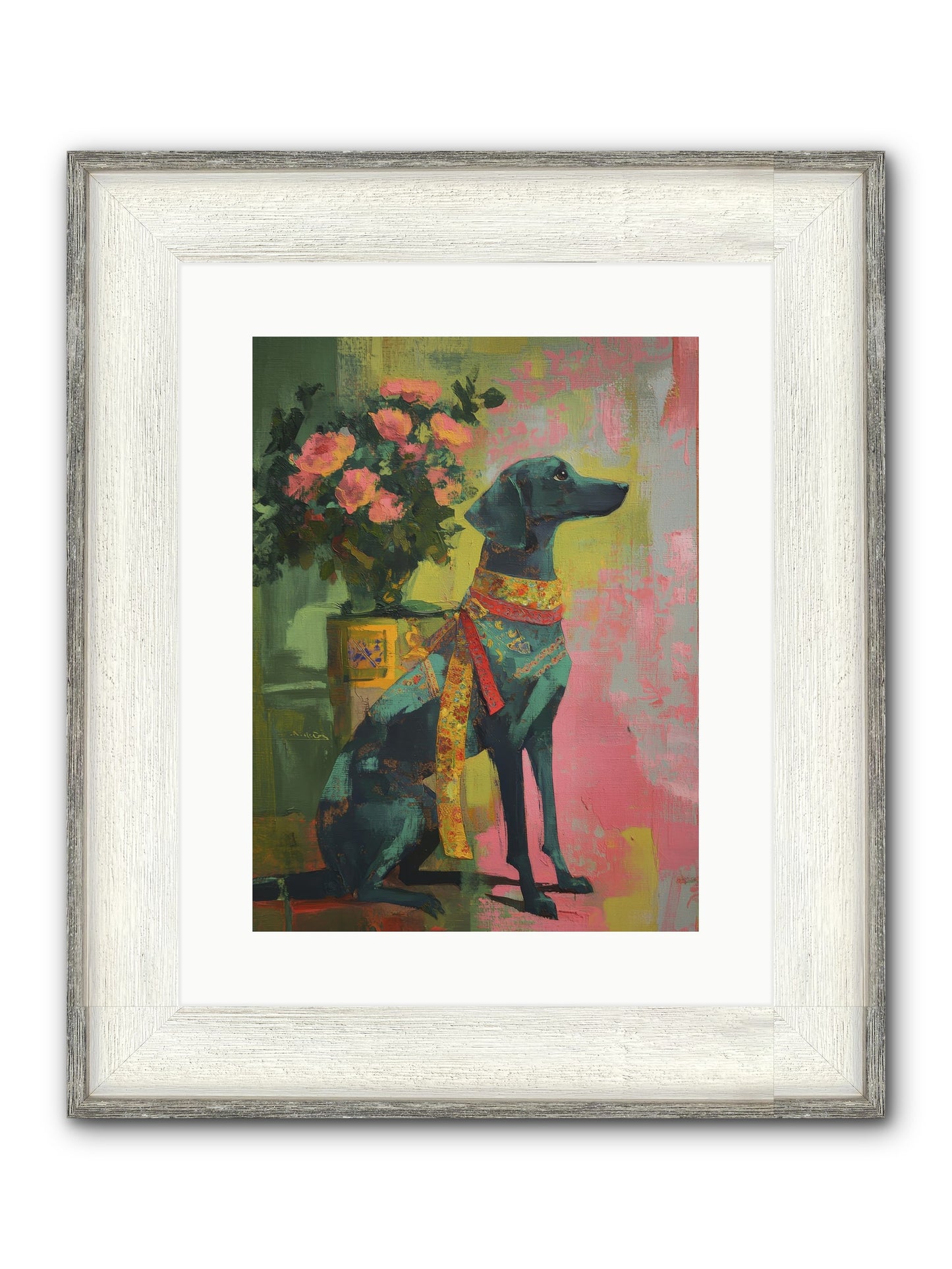 Crown Jewel Framed Print - Driftwood White 12x16