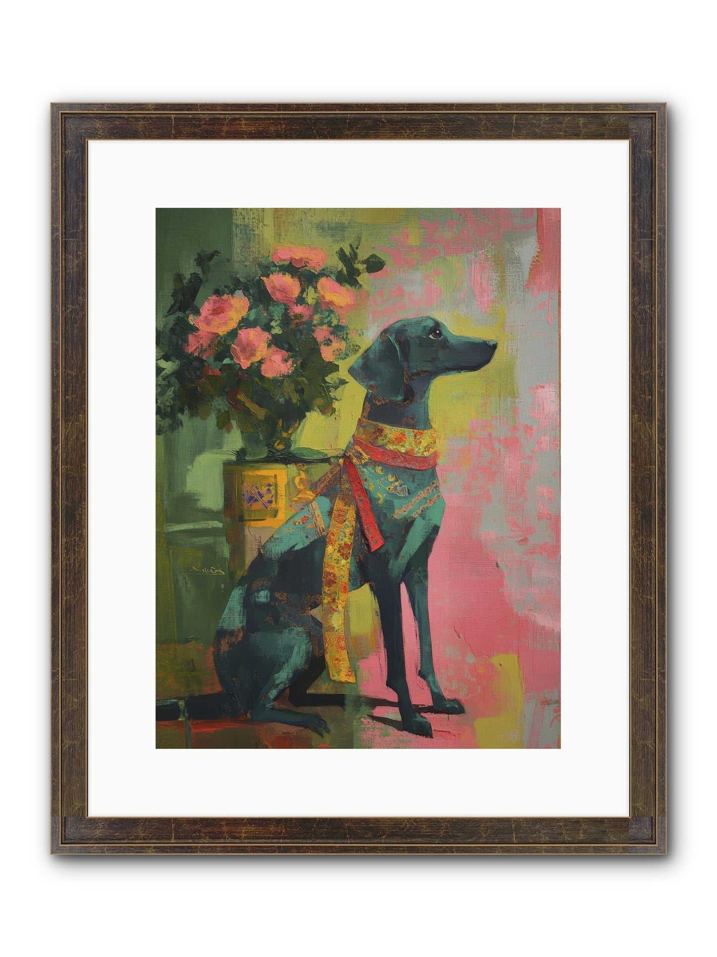 Crown Jewel Framed Print - Slimwoods Black/Gold 12x16
