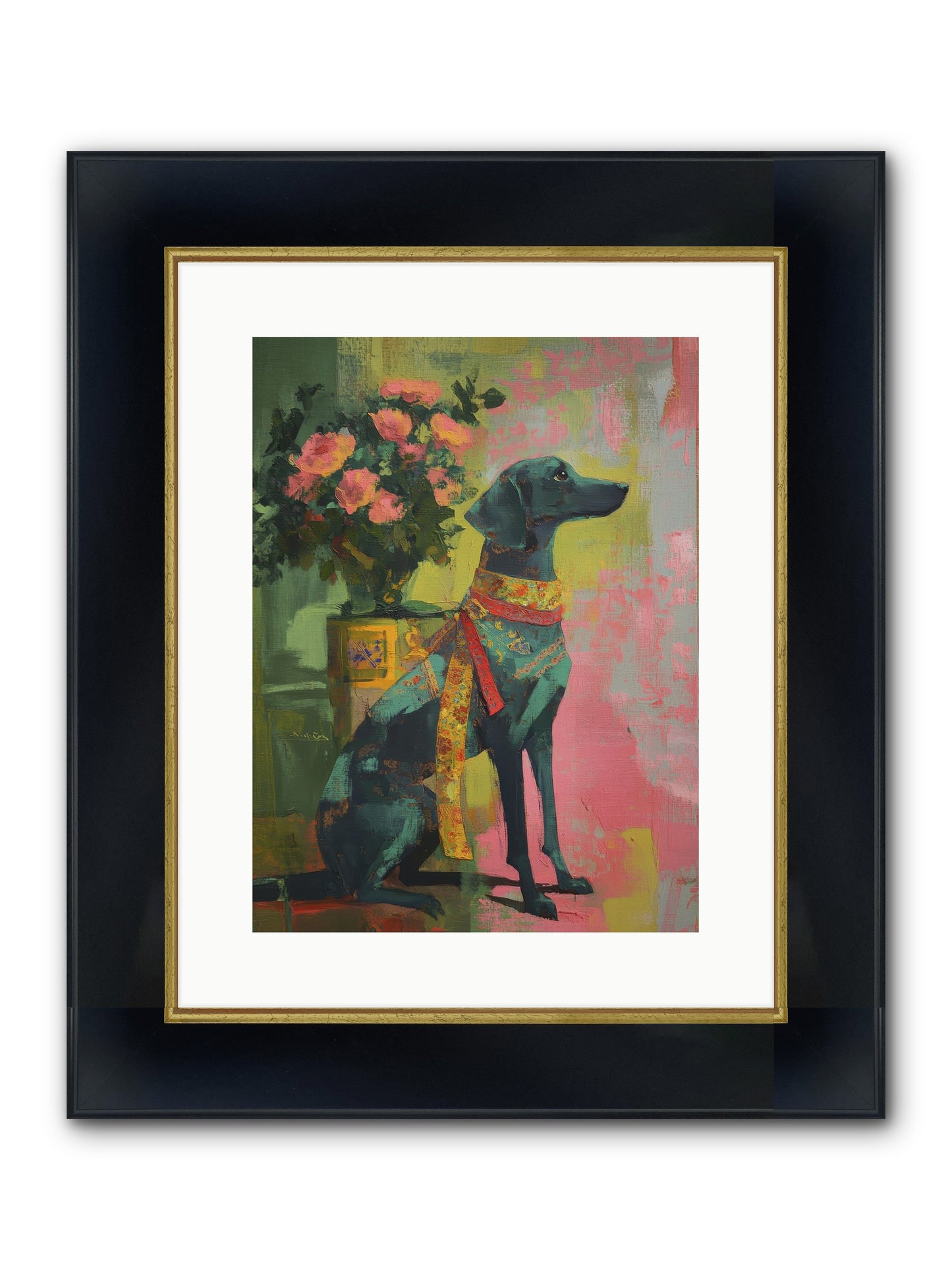 Crown Jewel Framed Print - Wide Black w/Gold 12x16