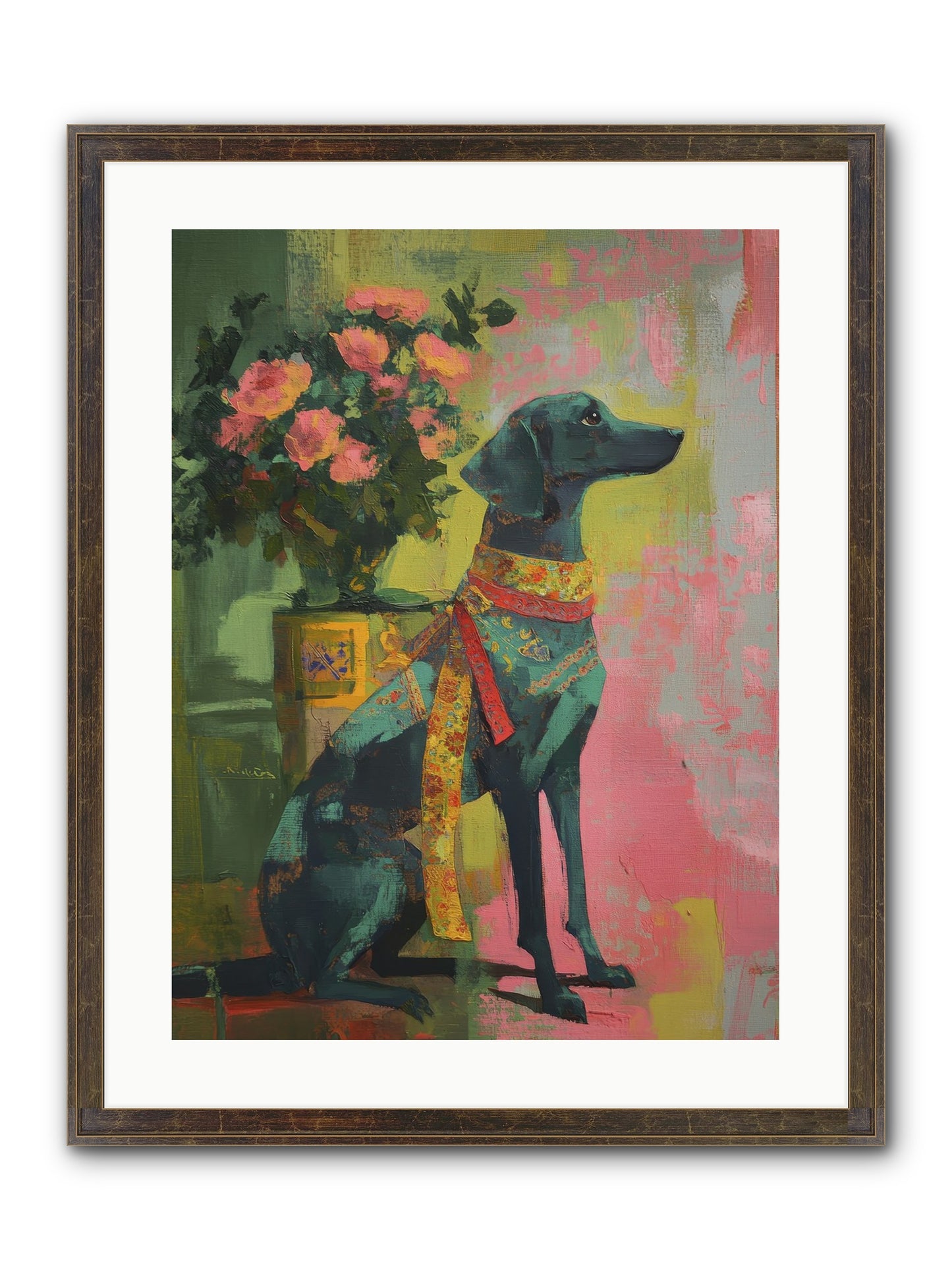 Crown Jewel Framed Print - Slimwoods Black/Gold 18x24