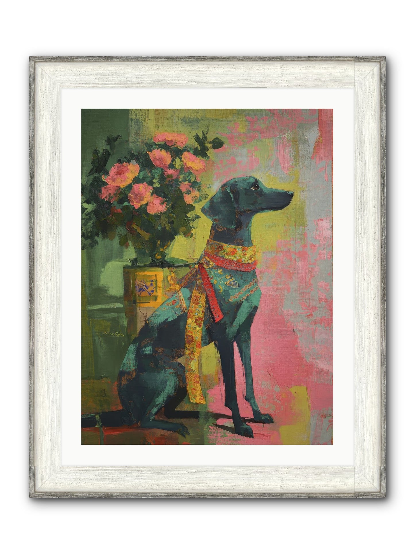 Crown Jewel Framed Print - Driftwood White 24x32