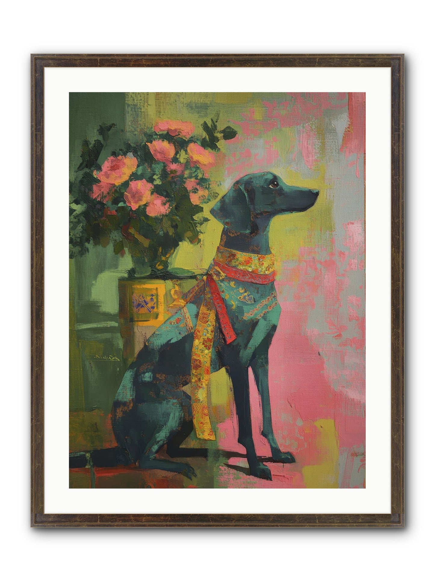 Crown Jewel Framed Print - Slimwoods Black/Gold 24x32