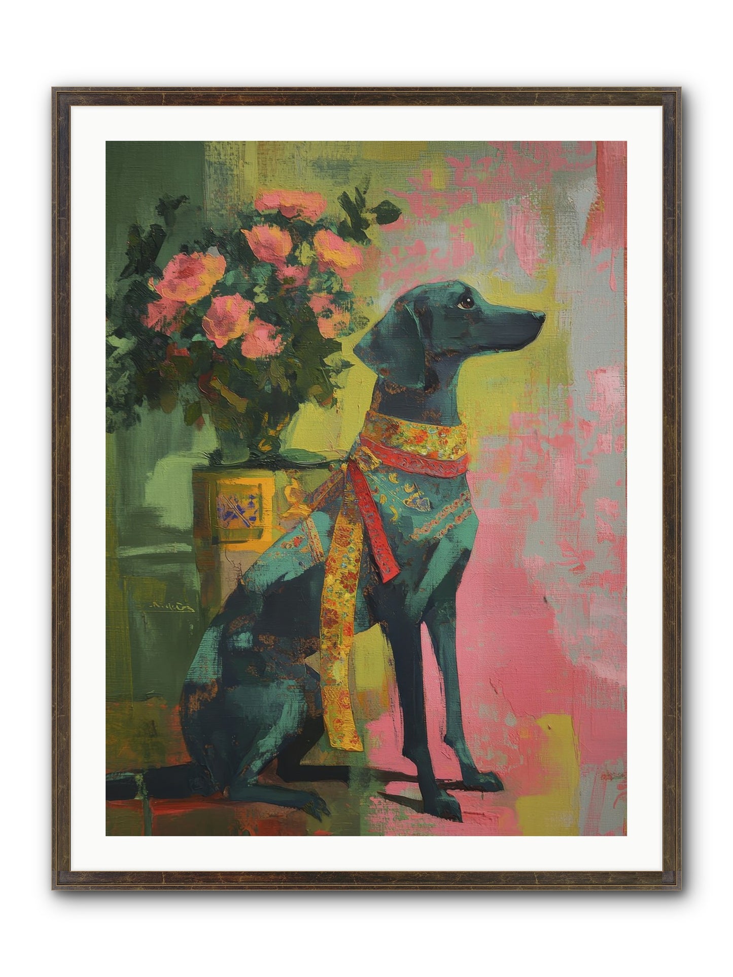 Crown Jewel Framed Print - Slimwoods Black/Gold 30x40