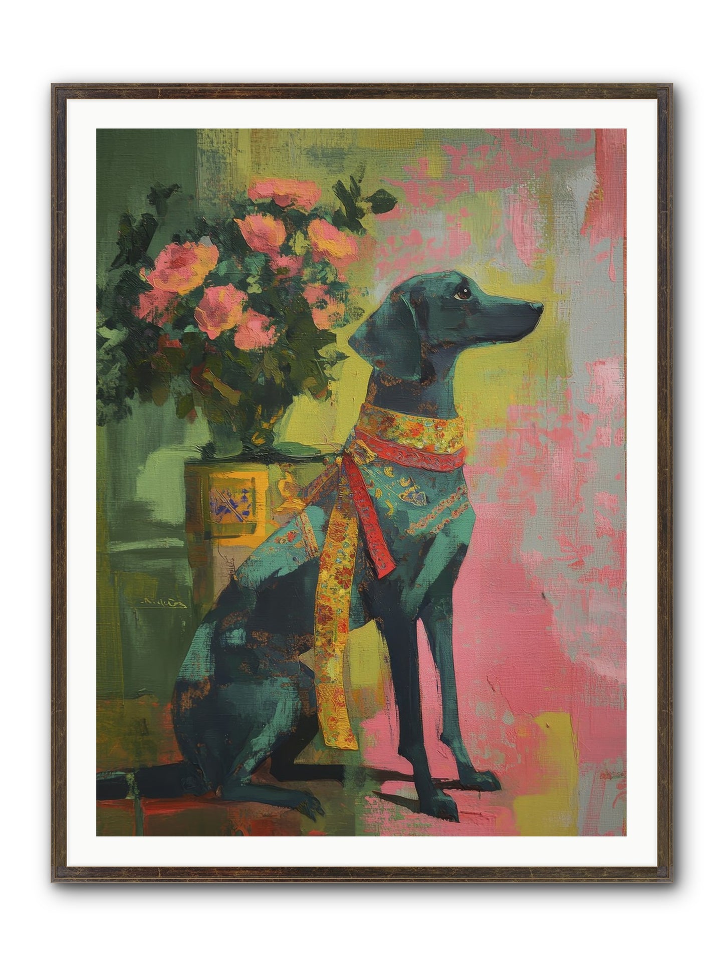 Crown Jewel Framed Print - Slimwoods Black/Gold 36x48