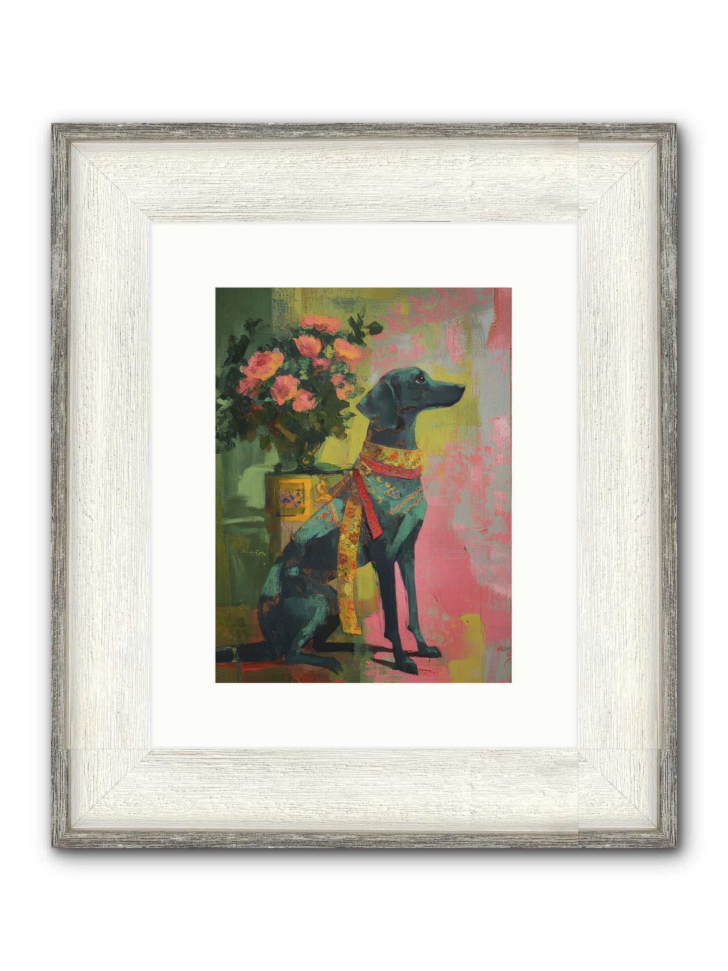 Crown Jewel Framed Print - Driftwood White 9x12