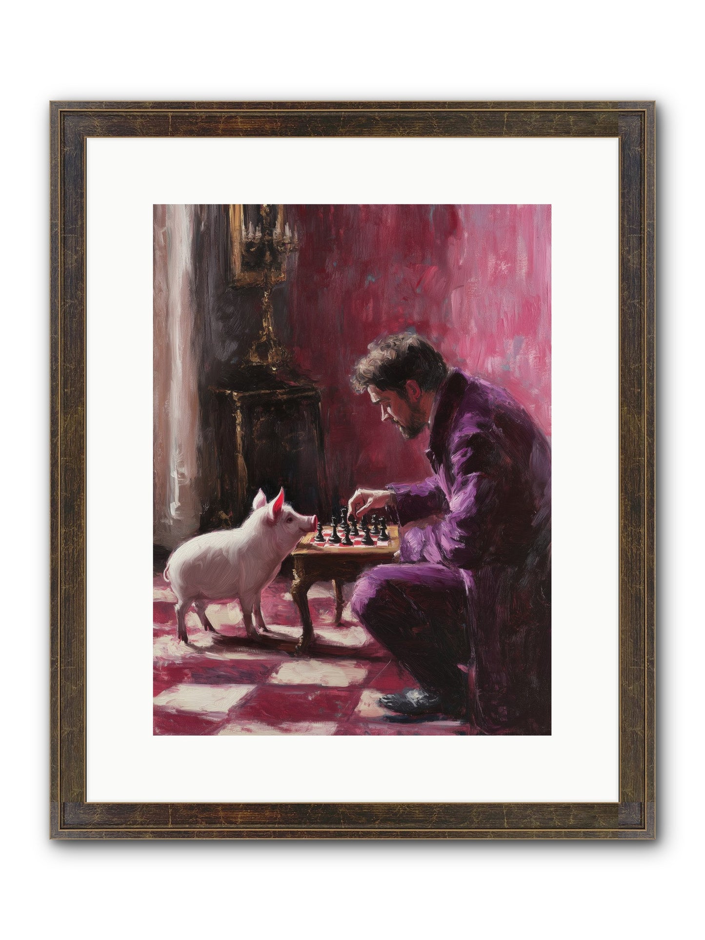 Crown Prince Of Truffles Framed Print - Slimwoods Black/Gold 12x16