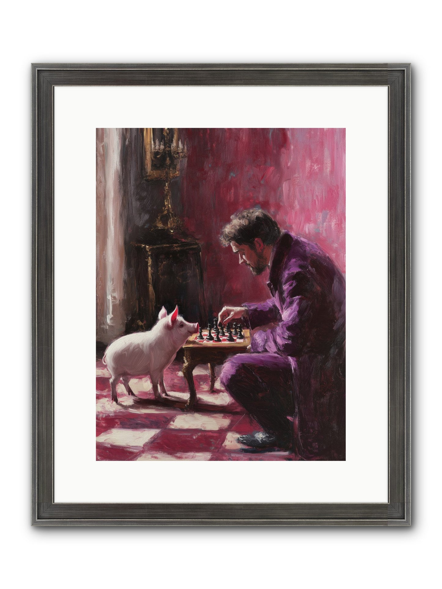 Crown Prince Of Truffles Framed Print - Slimwoods Black/Silver 12x16