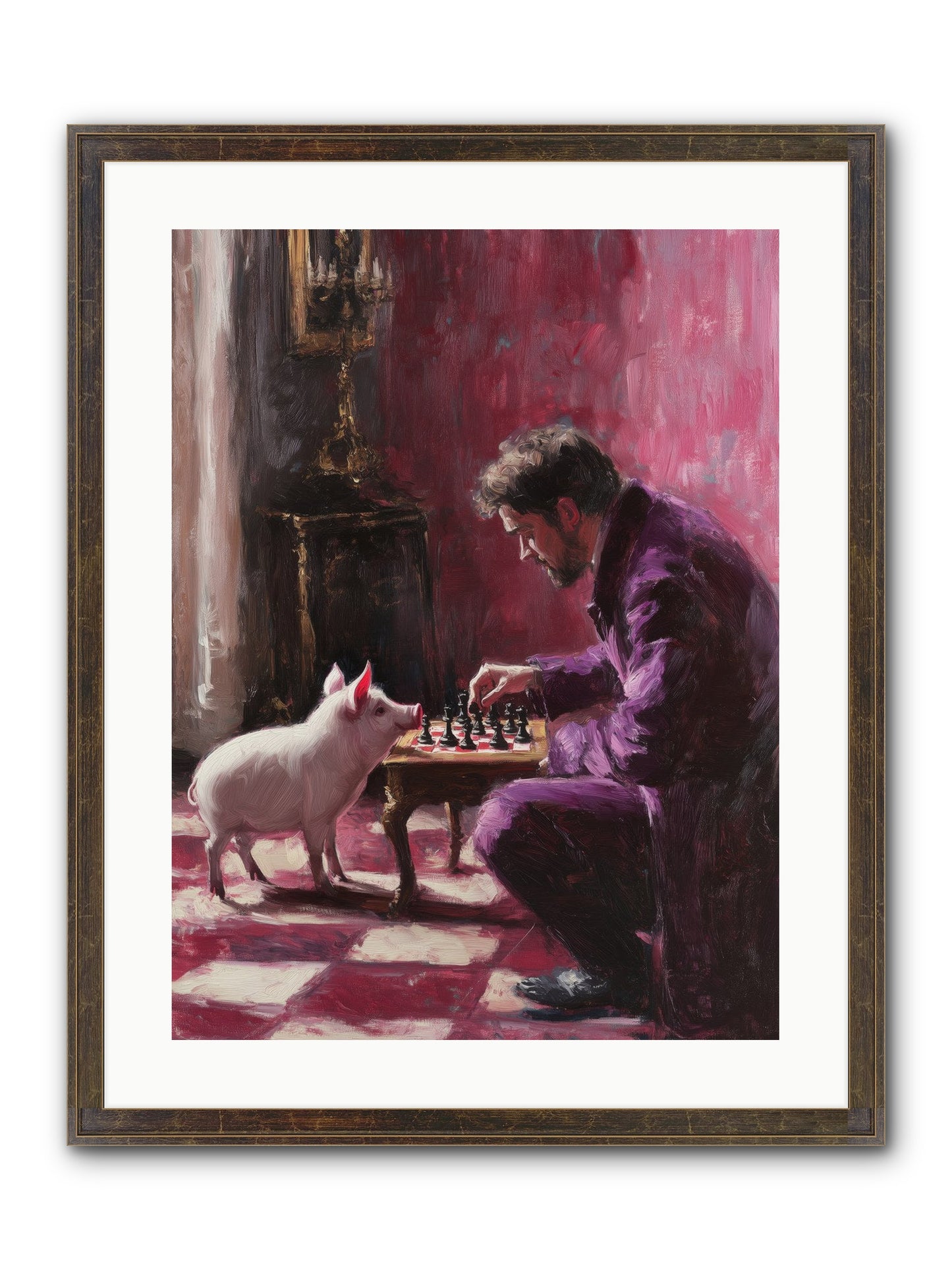 Crown Prince Of Truffles Framed Print - Slimwoods Black/Gold 18x24