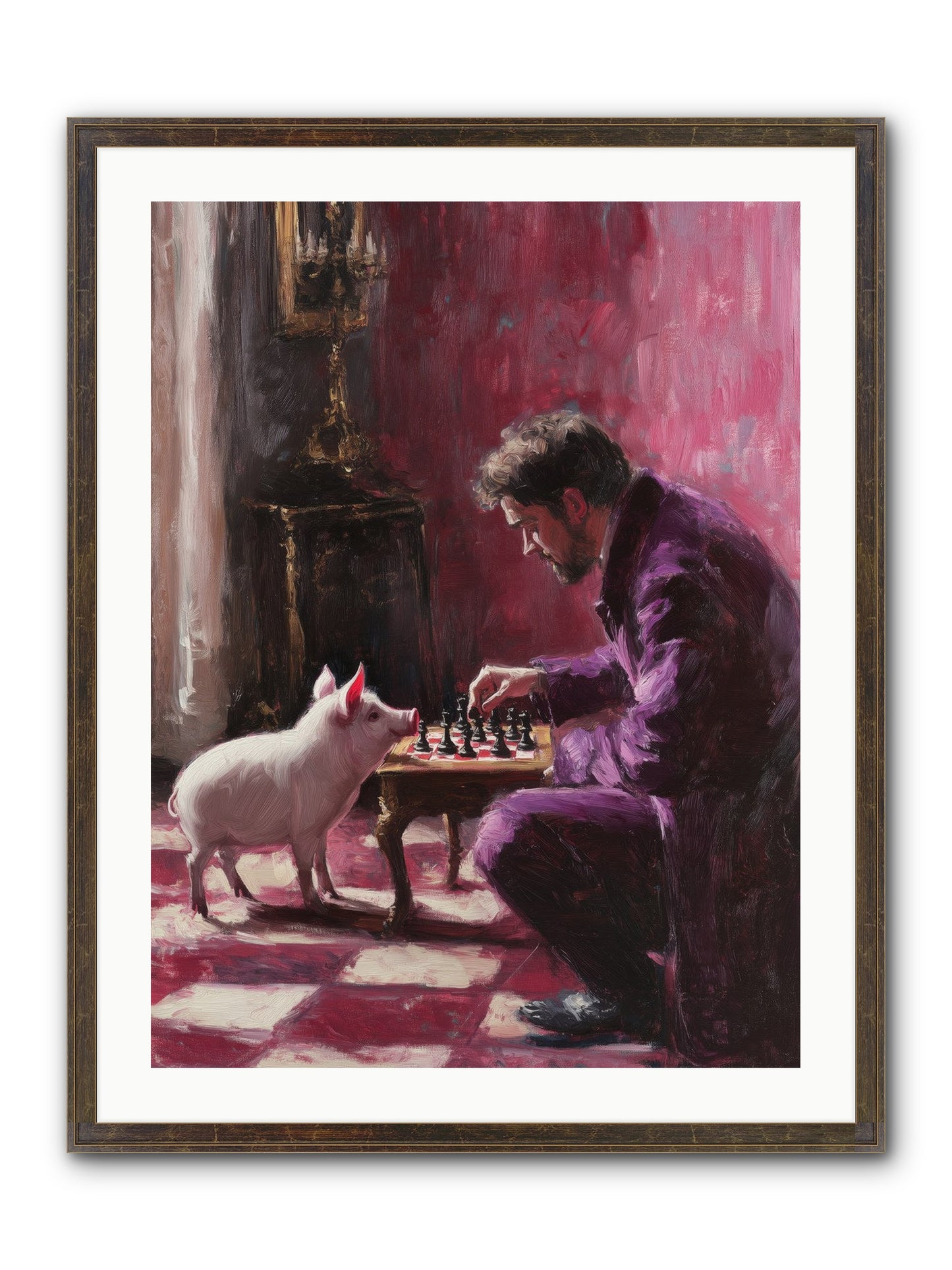 Crown Prince Of Truffles Framed Print - Slimwoods Black/Gold 24x32