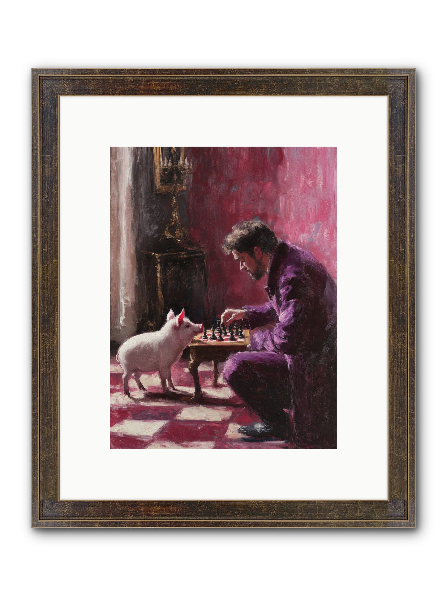 Crown Prince Of Truffles Framed Print - Slimwoods Black/Gold 9x12