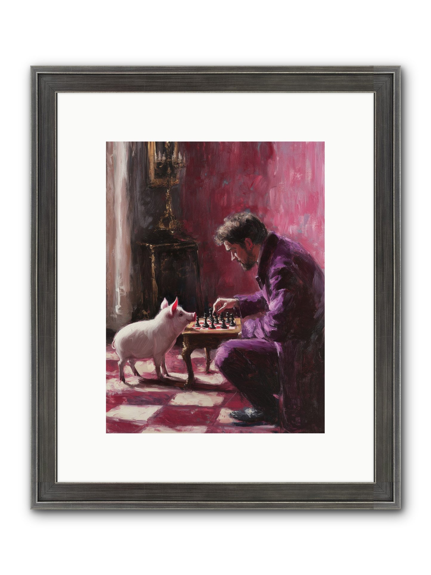 Crown Prince Of Truffles Framed Print - Slimwoods Black/Silver 9x12