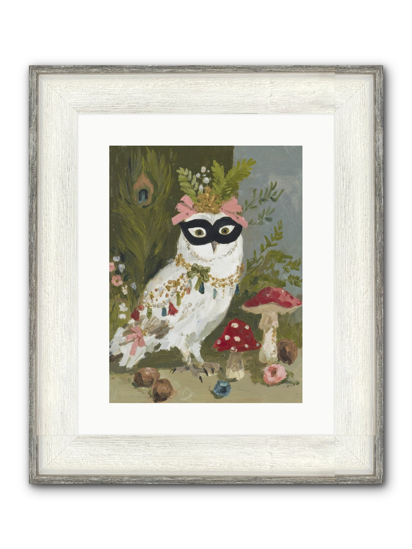 Crowned In Bliss Framed Print - Driftwood White 12x16