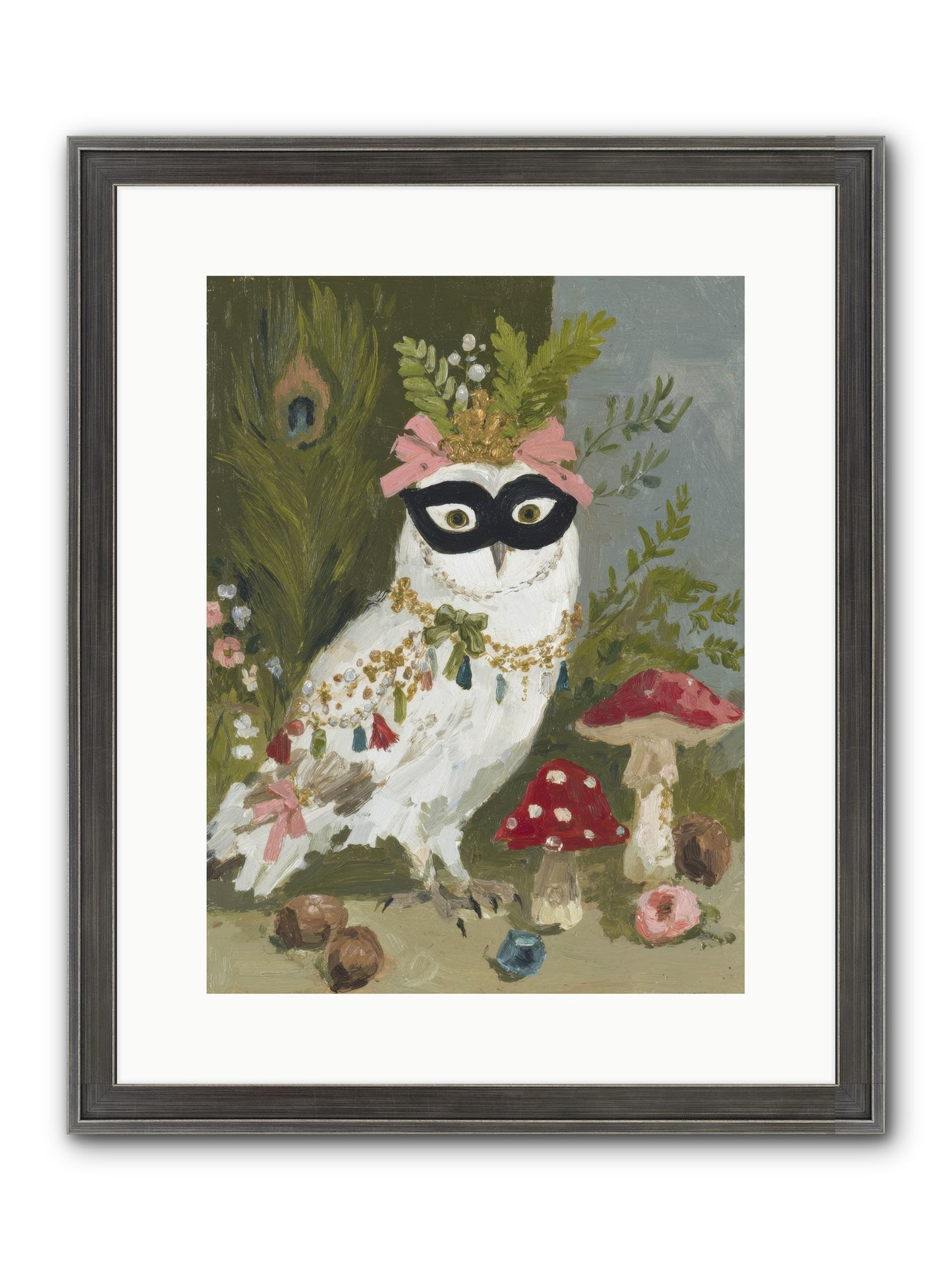 Crowned In Bliss Framed Print - Slimwoods Black/Silver 12x16