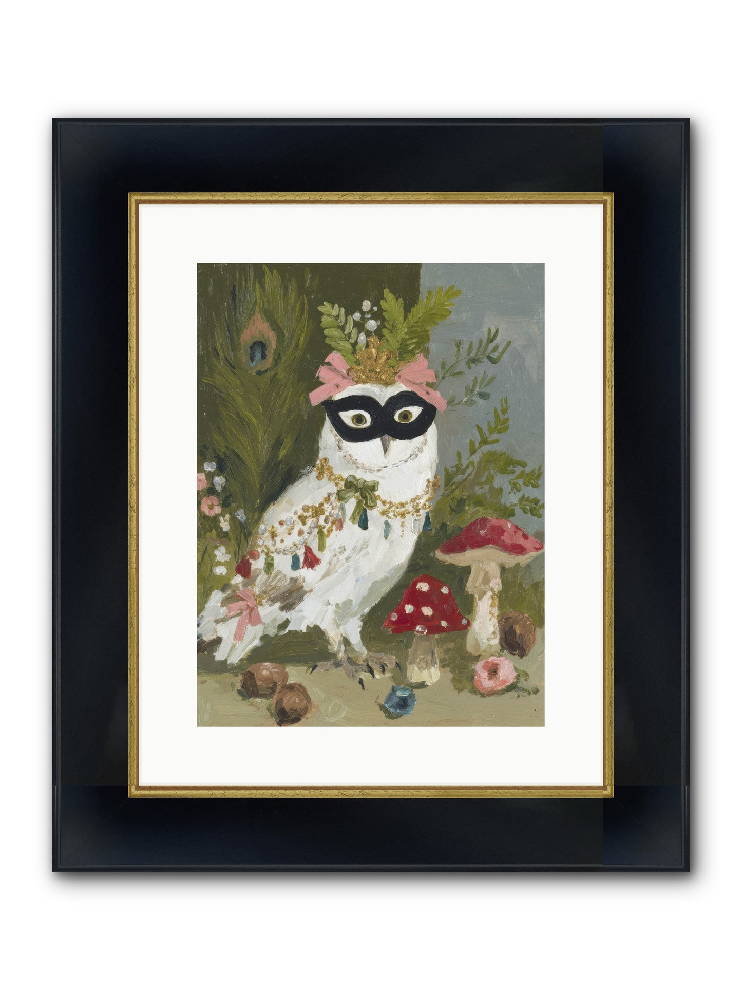 Crowned In Bliss Framed Print - Wide Black w/Gold 12x16