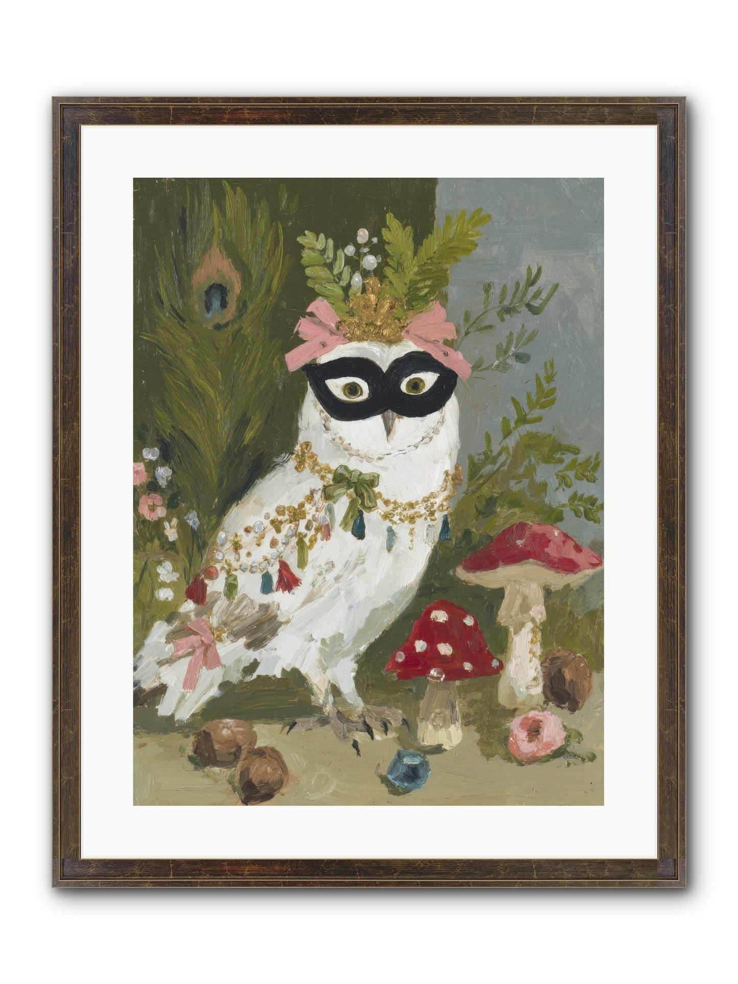 Crowned In Bliss Framed Print - Slimwoods Black/Gold 18x24