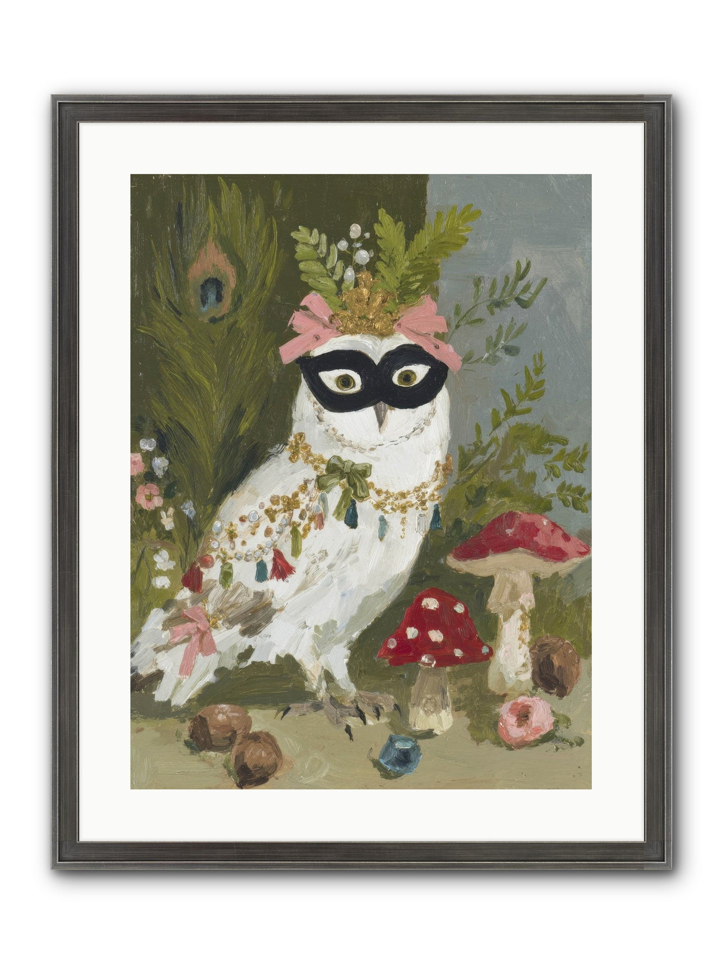 Crowned In Bliss Framed Print - Slimwoods Black/Silver 18x24