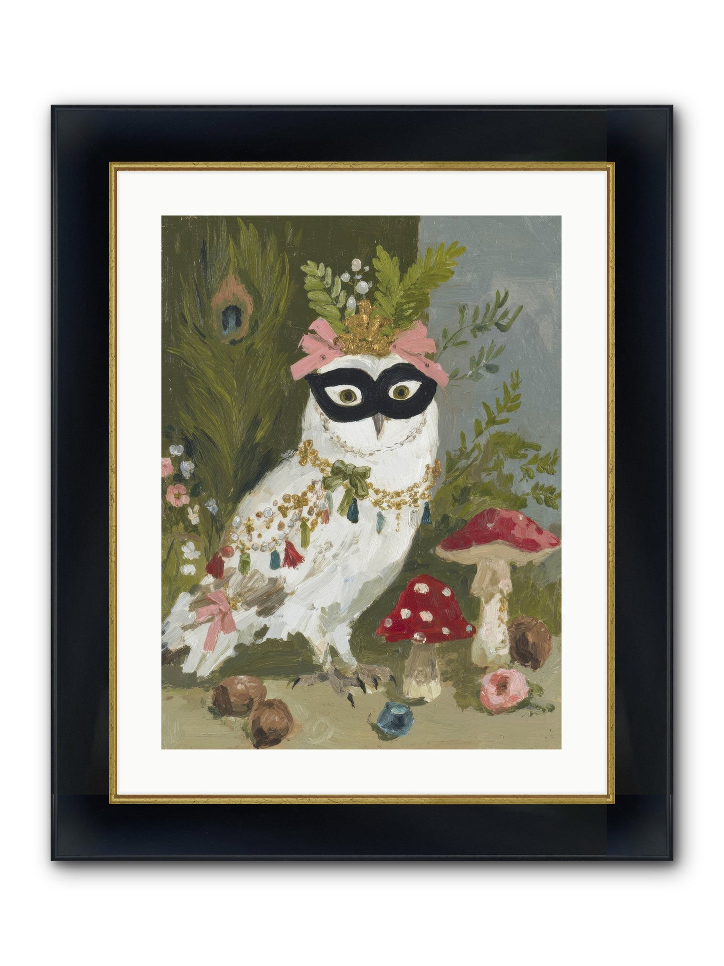 Crowned In Bliss Framed Print - Wide Black w/Gold 18x24