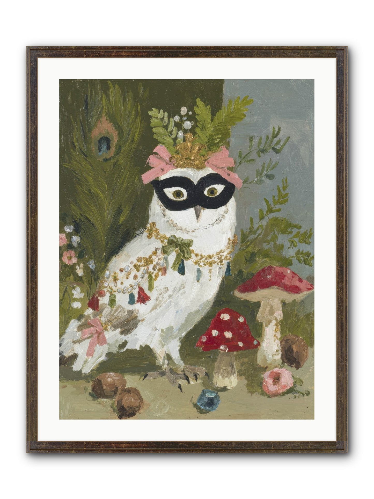 Crowned In Bliss Framed Print - Slimwoods Black/Gold 24x32