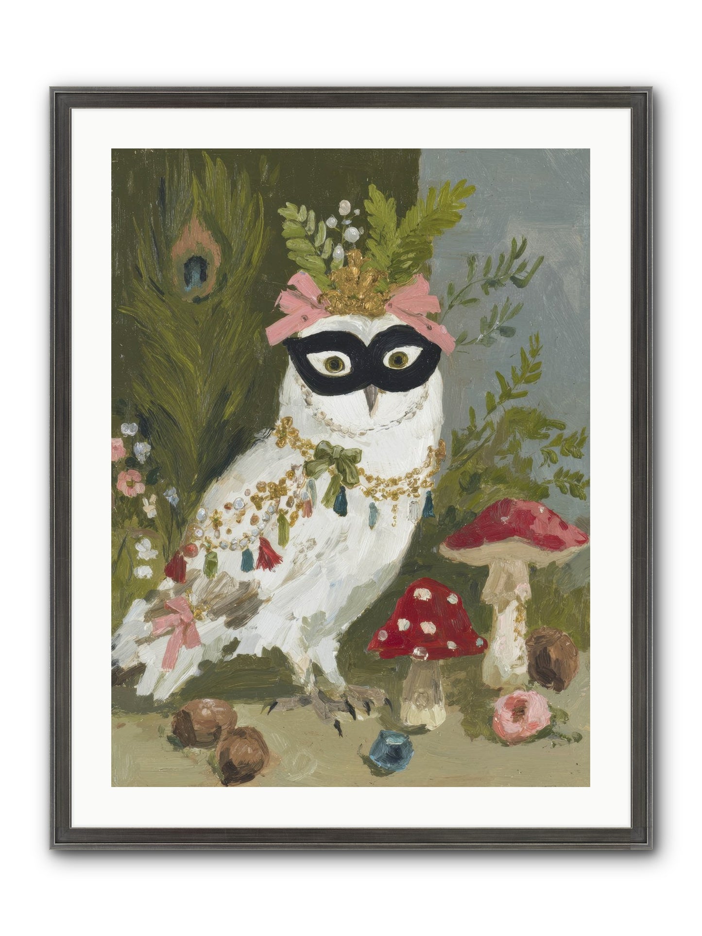 Crowned In Bliss Framed Print - Slimwoods Black/Silver 24x32