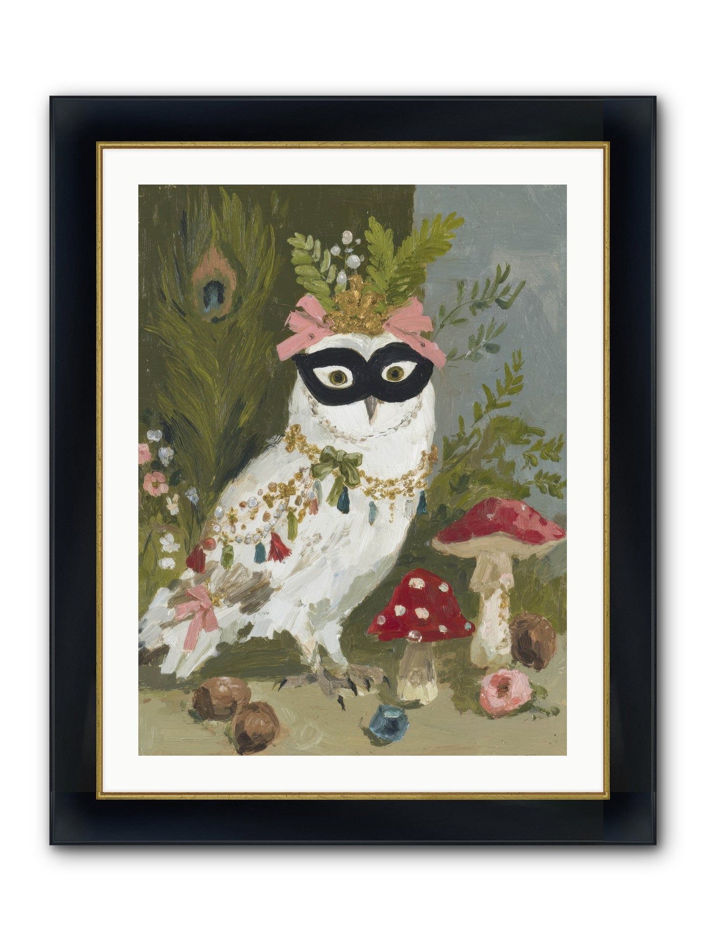 Crowned In Bliss Framed Print - Wide Black w/Gold 24x32