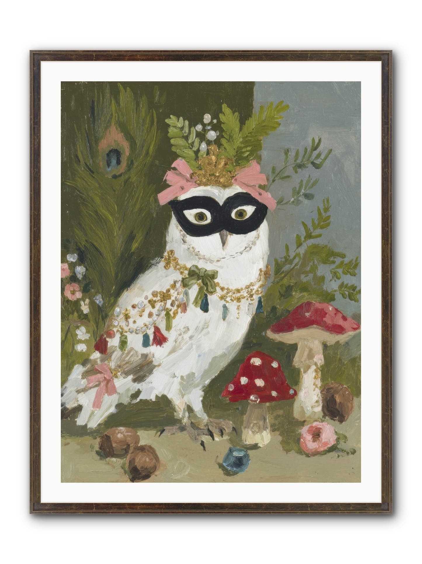 Crowned In Bliss Framed Print - Slimwoods Black/Gold 30x40