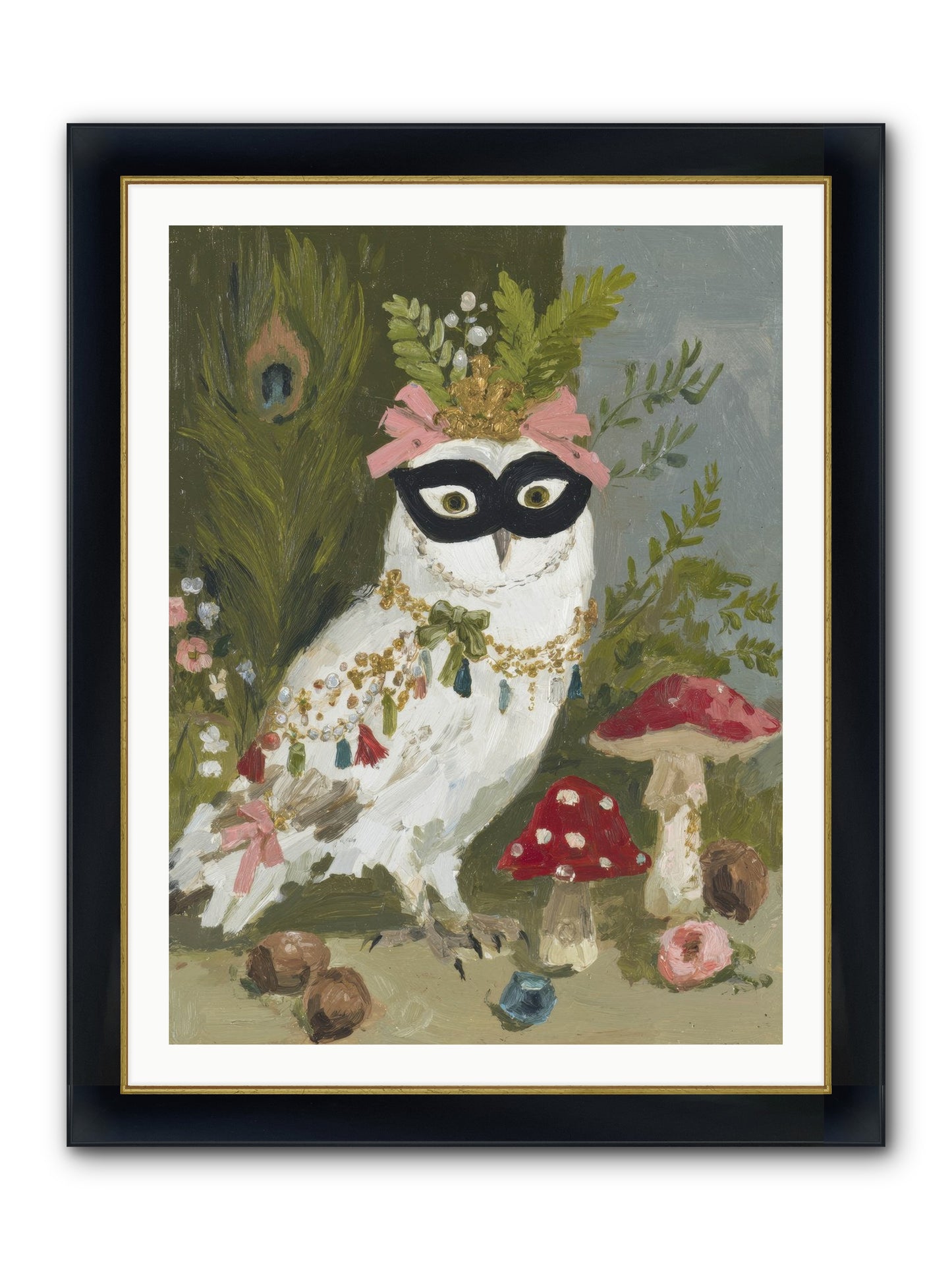 Crowned In Bliss Framed Print - Wide Black w/Gold 30x40