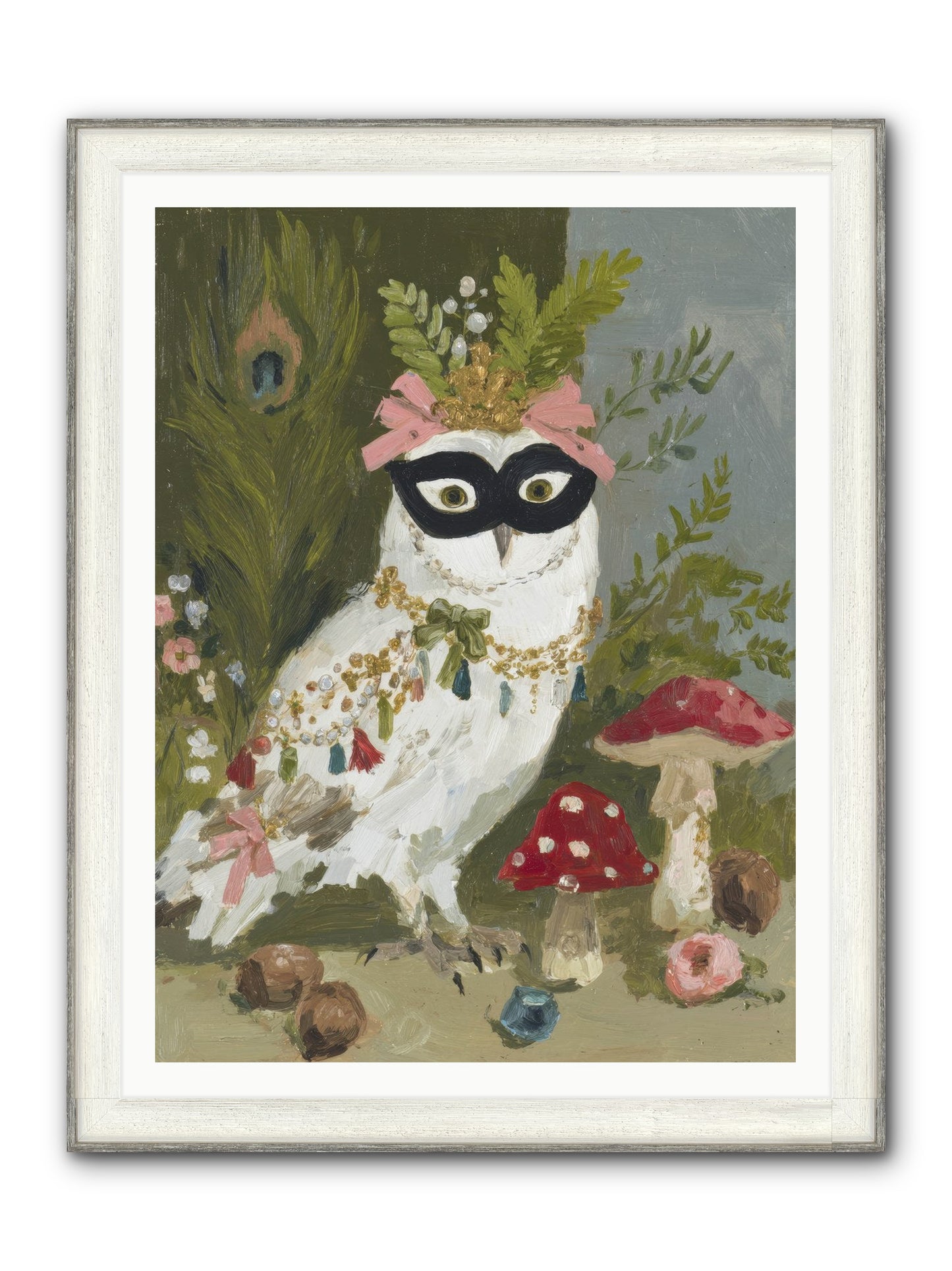 Crowned In Bliss Framed Print - Driftwood White 36x48