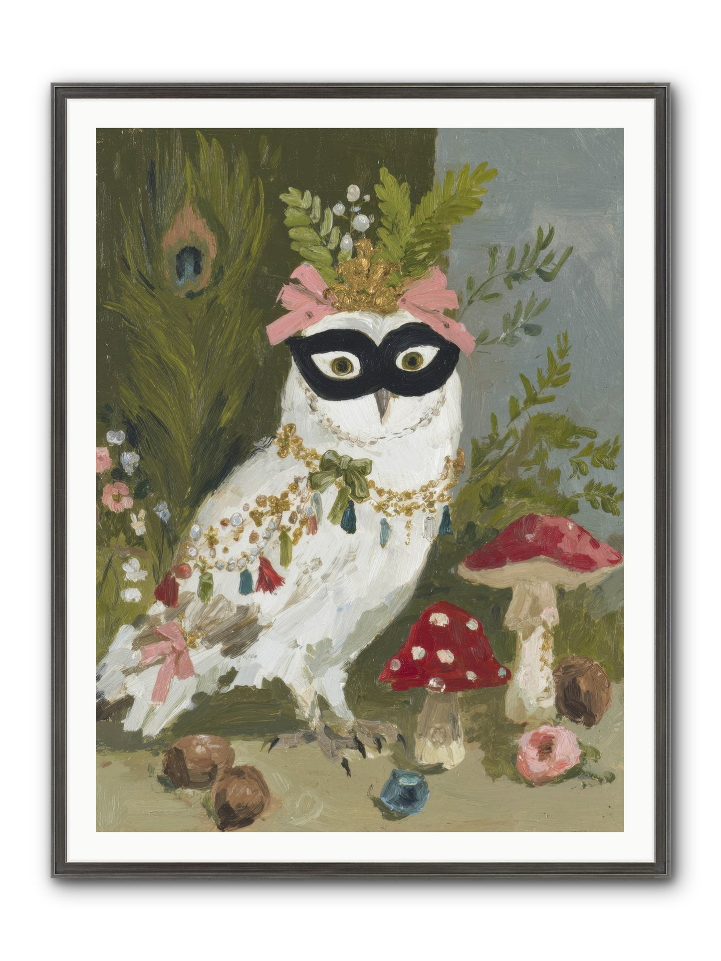 Crowned In Bliss Framed Print - Slimwoods Black/Silver 36x48