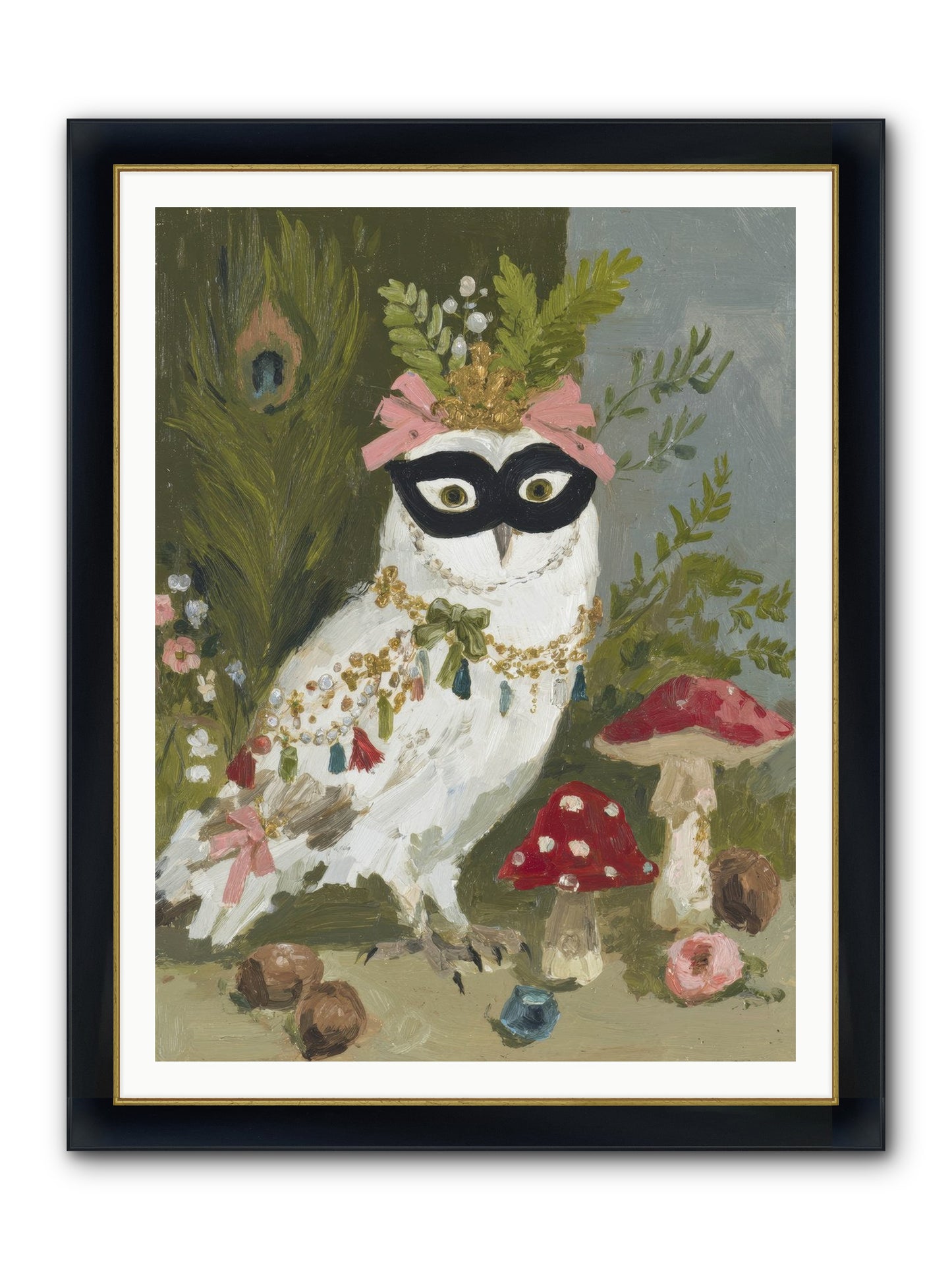Crowned In Bliss Framed Print - Wide Black w/Gold 36x48