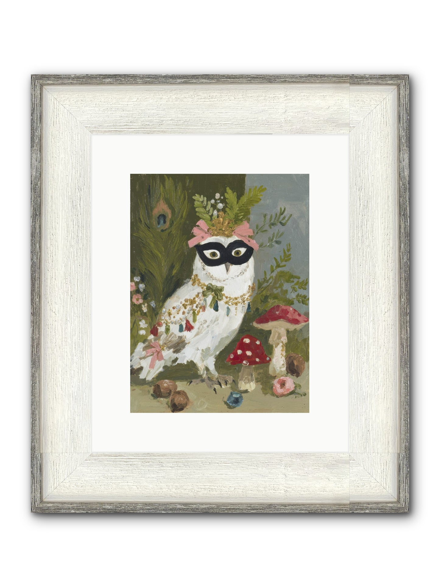 Crowned In Bliss Framed Print - Driftwood White 9x12