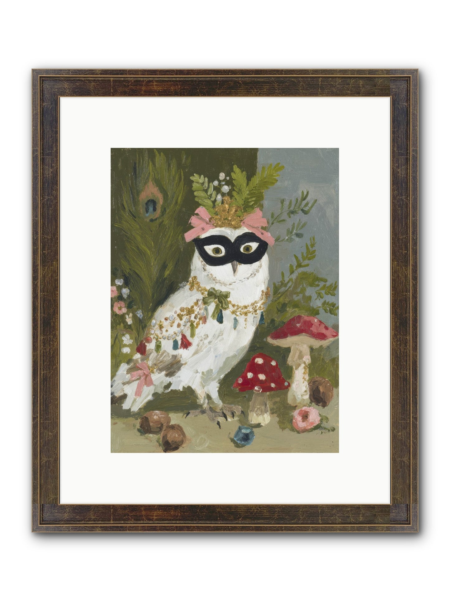 Crowned In Bliss Framed Print - Slimwoods Black/Gold 9x12