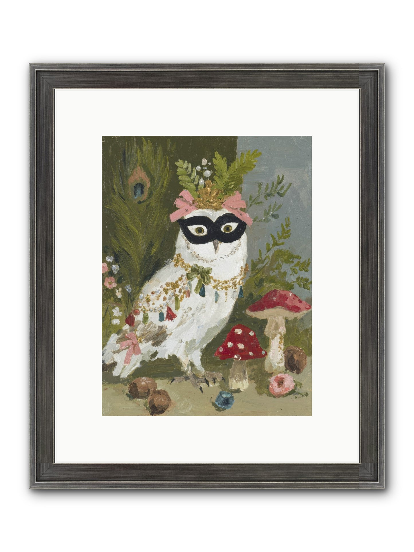Crowned In Bliss Framed Print - Slimwoods Black/Silver 9x12
