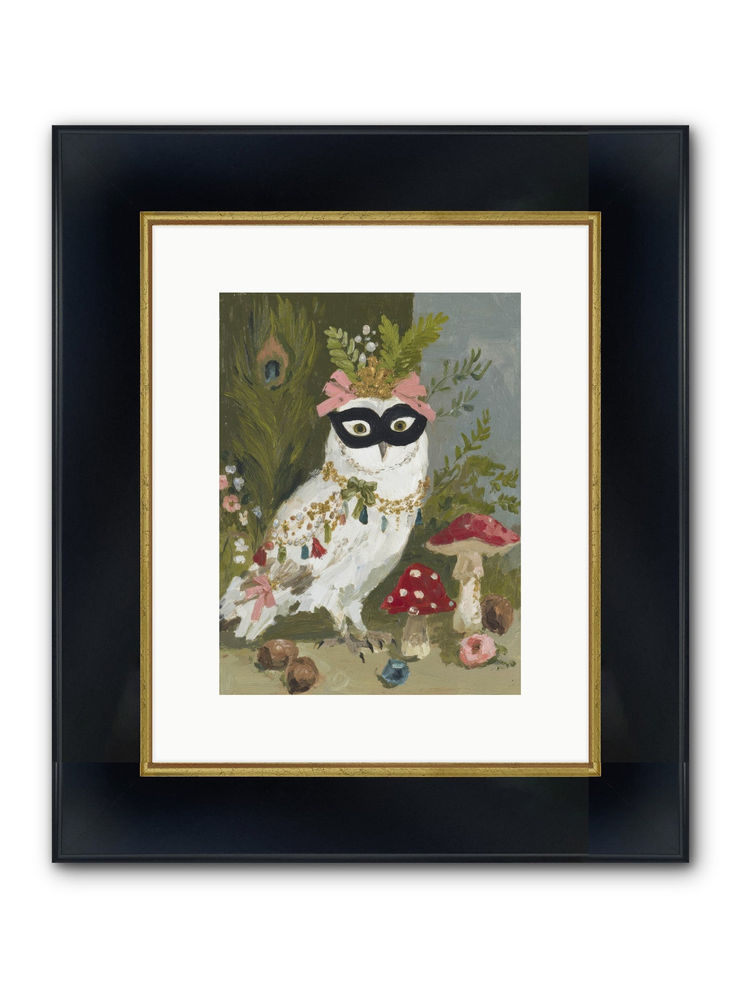 Crowned In Bliss Framed Print - Wide Black w/Gold 9x12