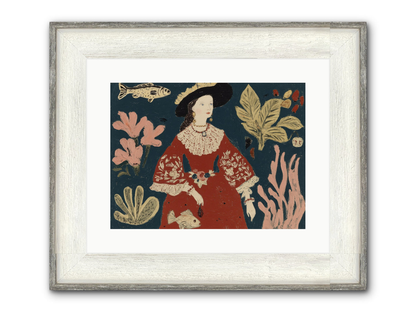 Crowns Were Optional Framed Print - Driftwood White 16x12