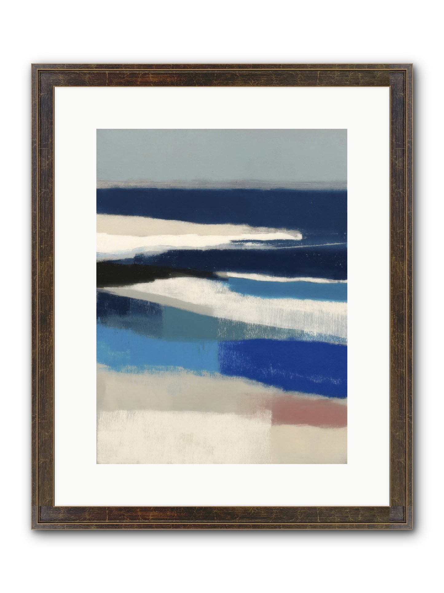 Crystalline Framed Print - Slimwoods Black/Gold 12x16