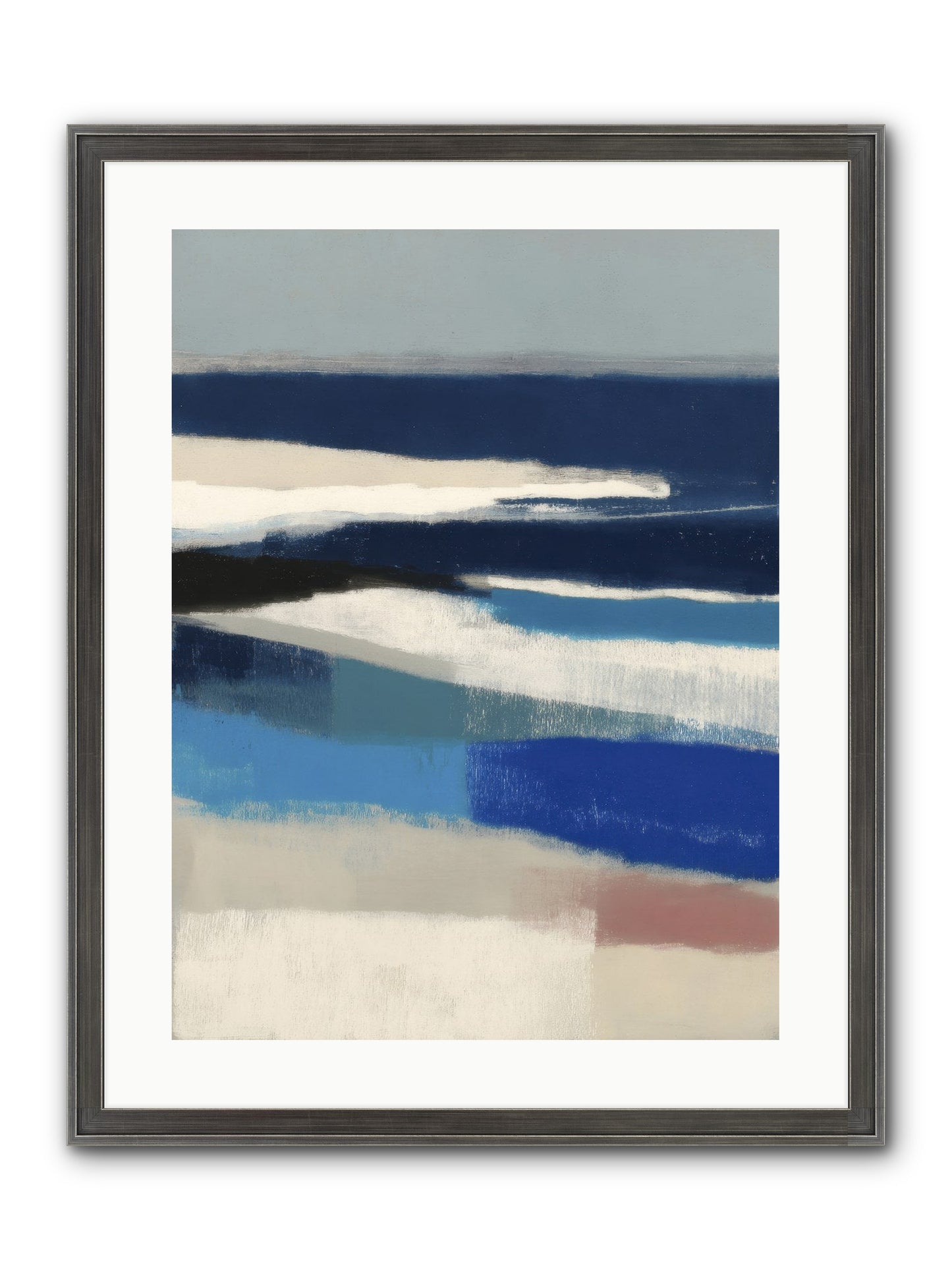 Crystalline Framed Print - Slimwoods Black/Silver 18x24