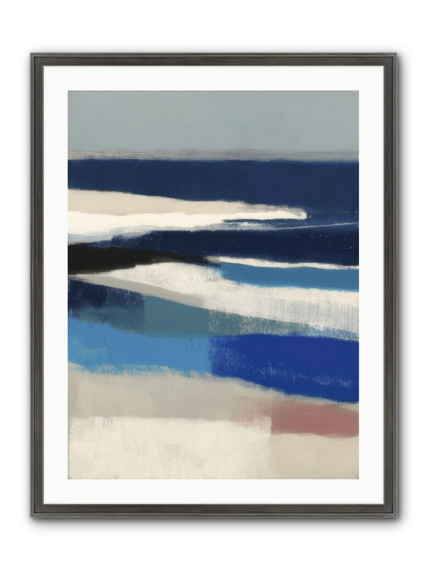 Crystalline Framed Print - Slimwoods Black/Silver 24x32
