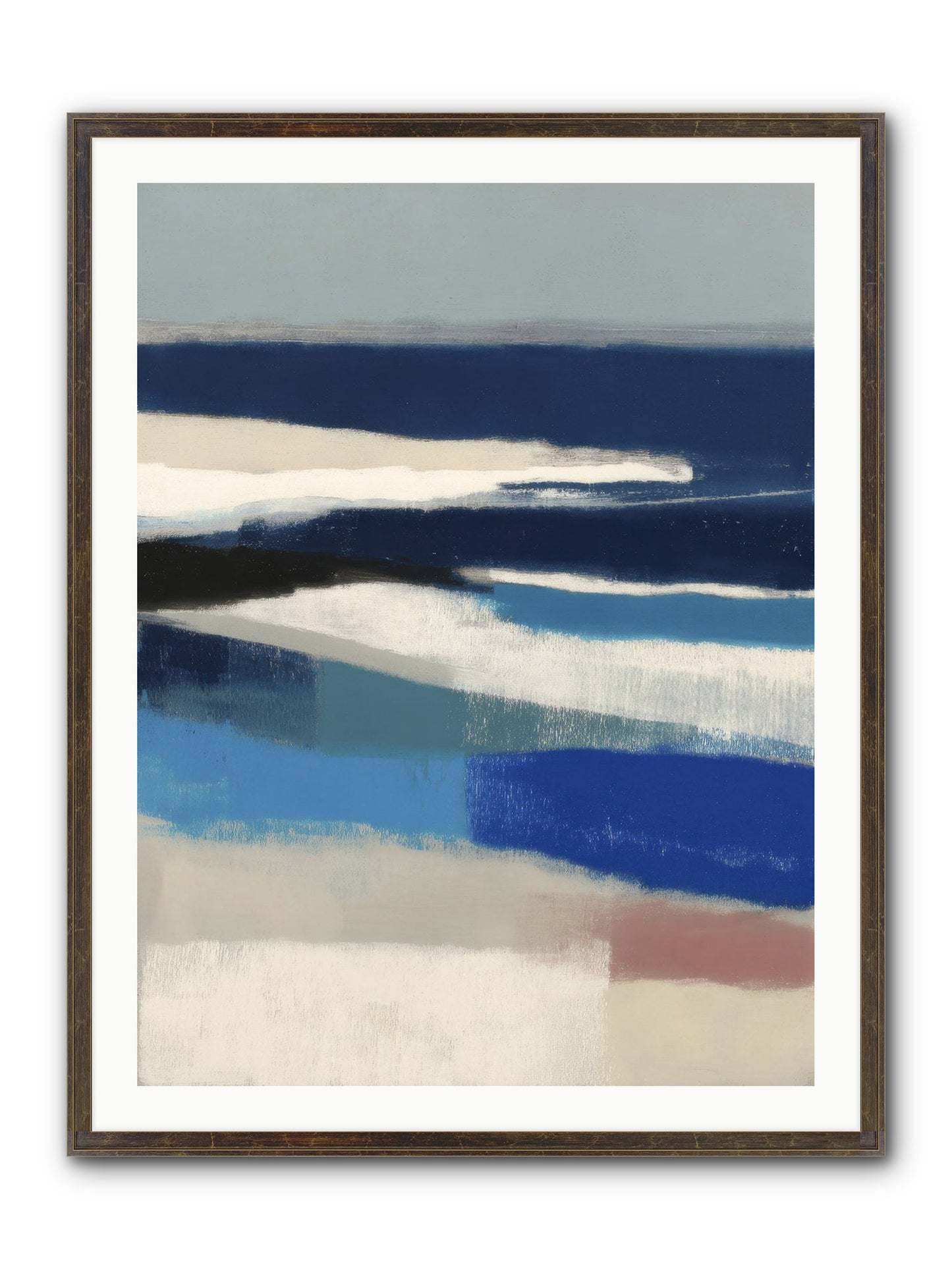 Crystalline Framed Print - Slimwoods Black/Gold 30x40